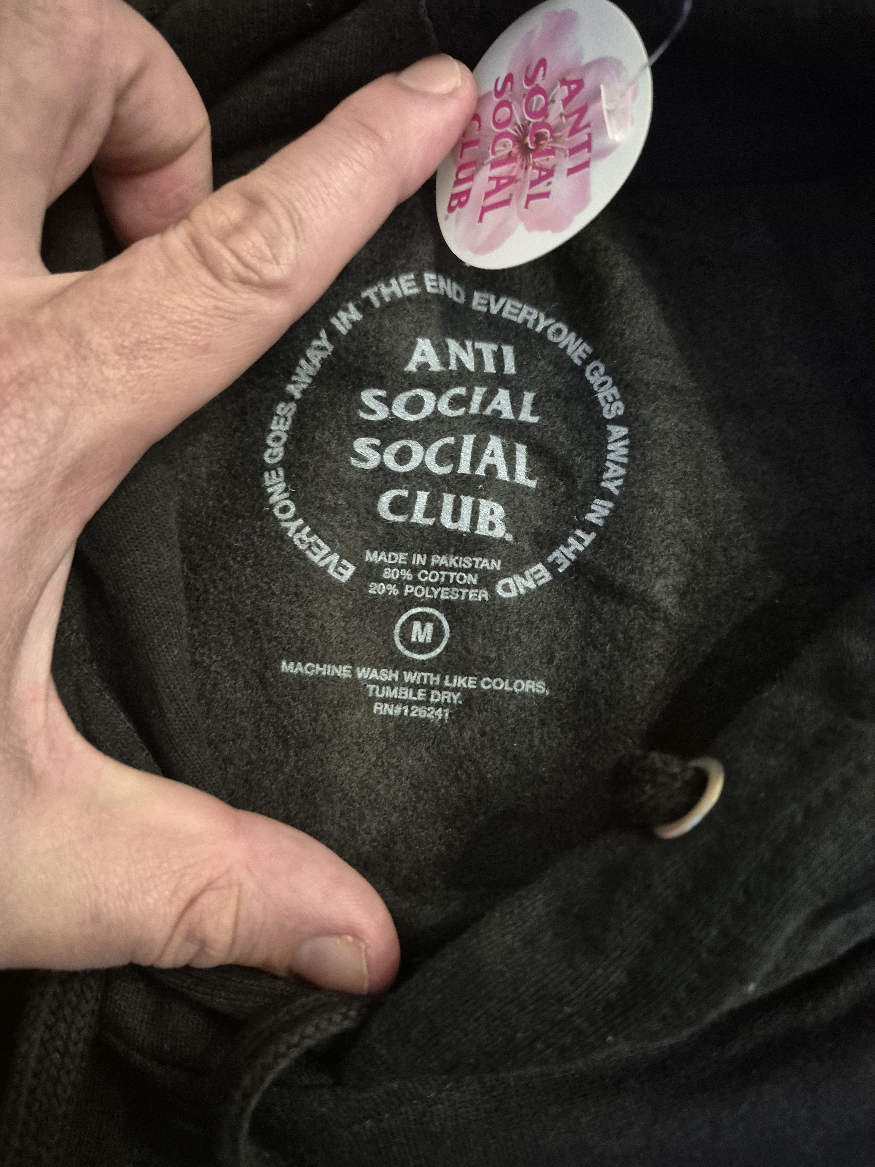 Anti Social Social Club Anti Social Social Club Black Hoodie Size Medium Size US M / EU 48-50 / 2 - 5 Thumbnail