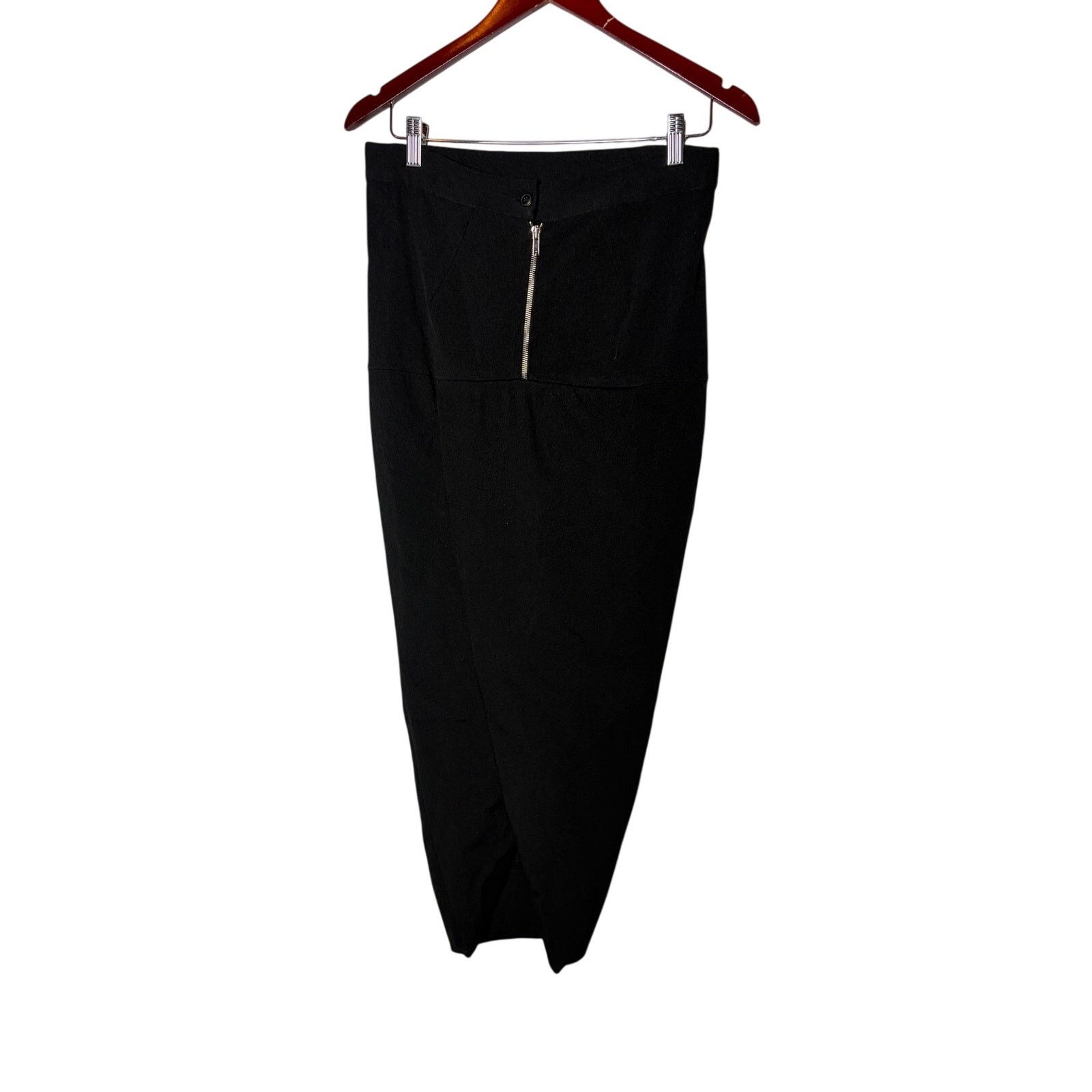 Rick Owens Rick Owens Black Viscose maxi pencil skirt sz US 6 Size 27" / US 4 / IT 40 - 2 Thumbnail
