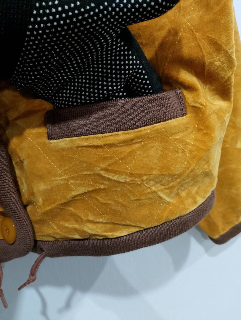 Japanese Brand LUI CHANTANT Japan Brown Velvet Cropped Jacket Size L / US 10 / IT 46 - 4 Thumbnail