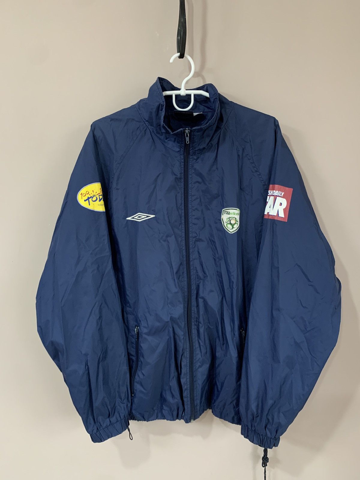 Umbro Republic Of Ireland Football Tack Jacket Vintage Umbro Sz M Size US M / EU 48-50 / 2 - 1 Thumbnail