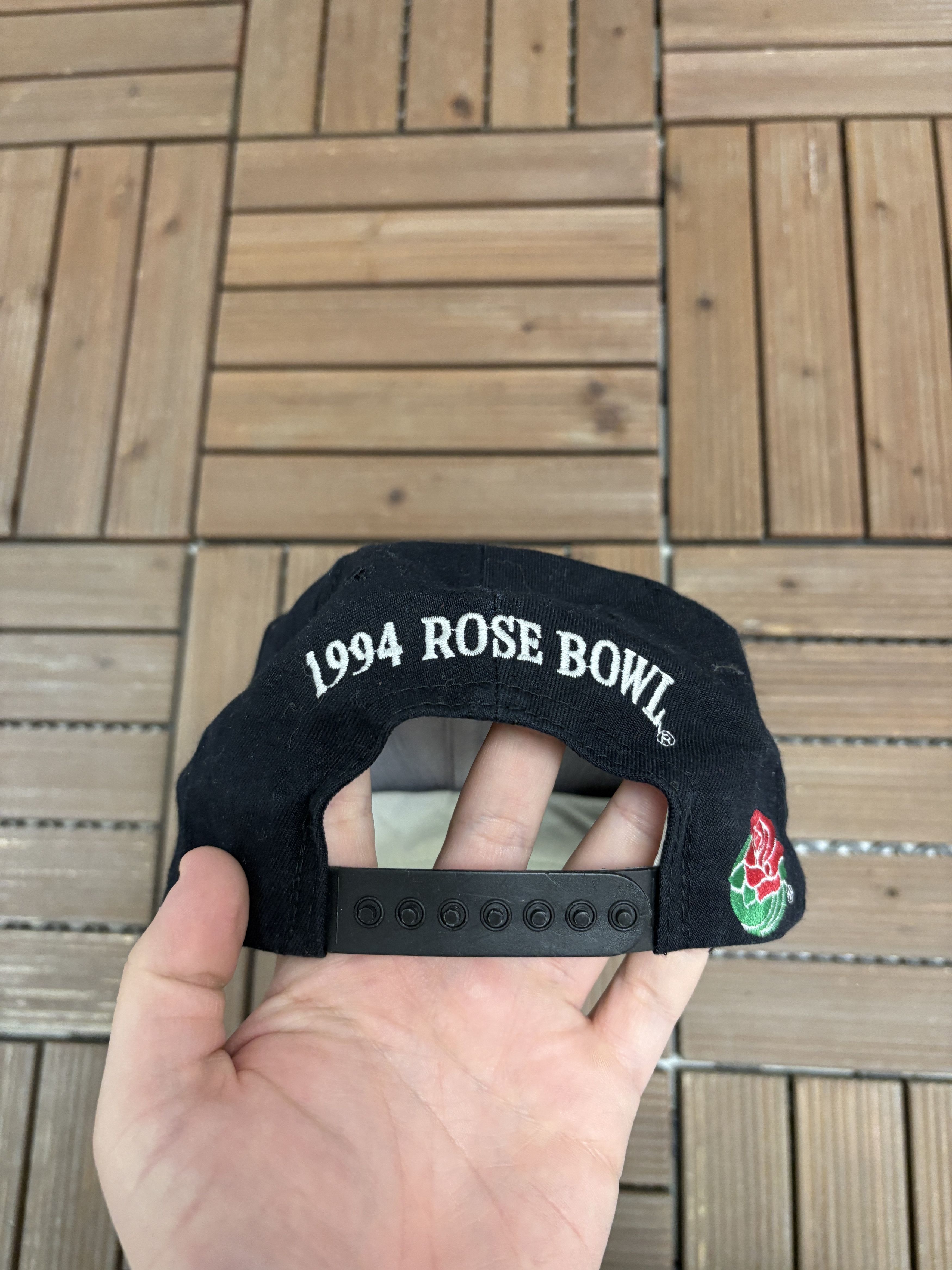 Vintage Wisconsin Badgers Rose Bowl 1994 Vintage Snap Back Hat Size ONE SIZE - 5 Thumbnail
