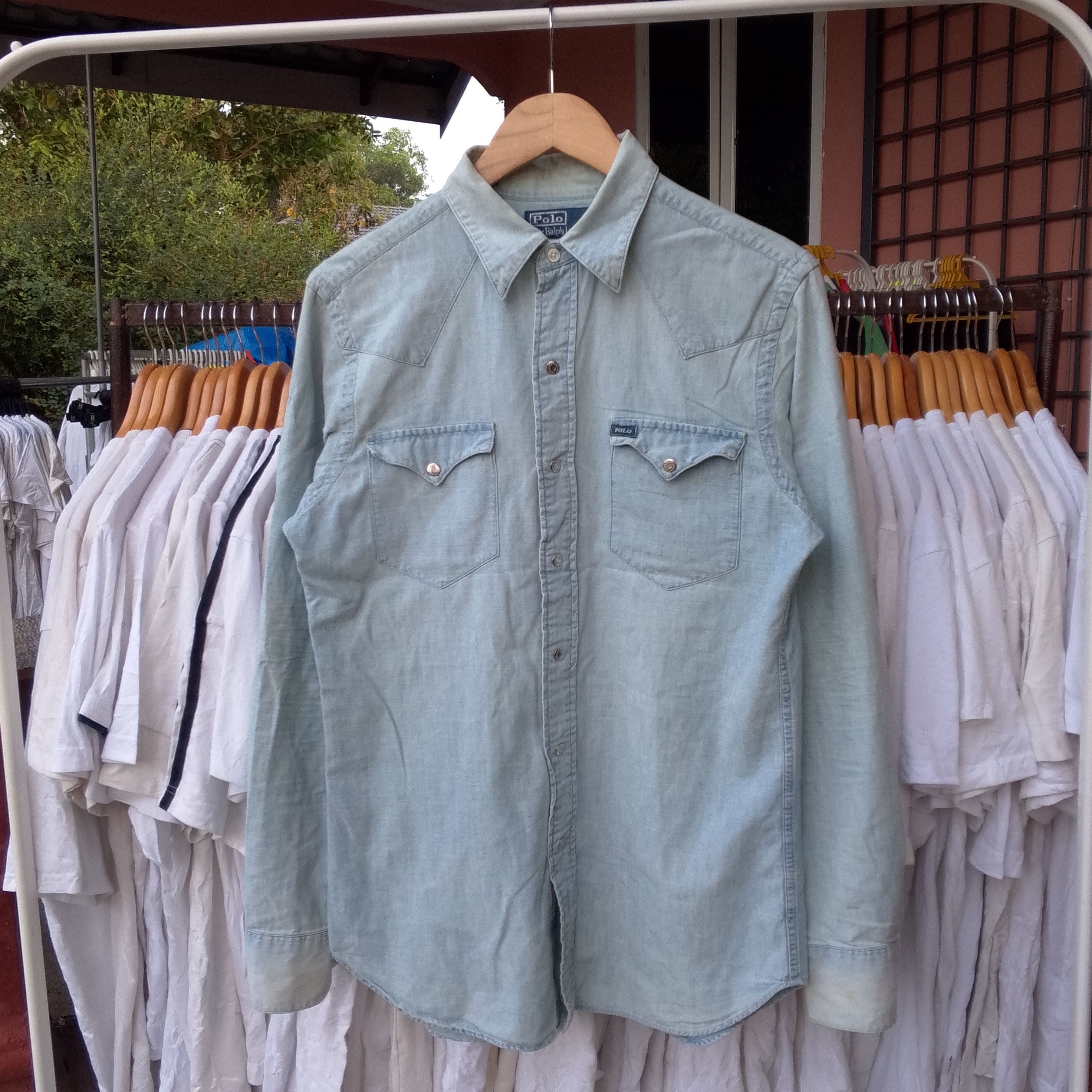Polo Ralph Lauren Vintage Polo Ralph Lauren Wild West Show Denim Shirt Size US M / EU 48-50 / 2 - 2 Thumbnail