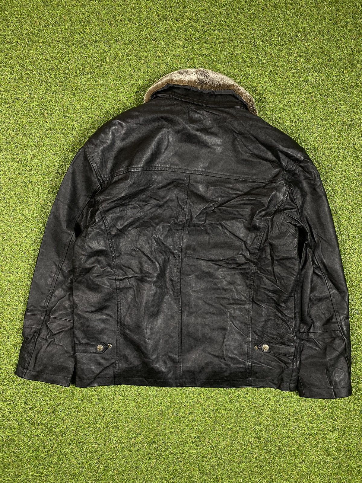 Genuine Leather × Vintage Vintage 90s Leather jacket black streetwear style Size US M / EU 48-50 / 2 - 5 Thumbnail