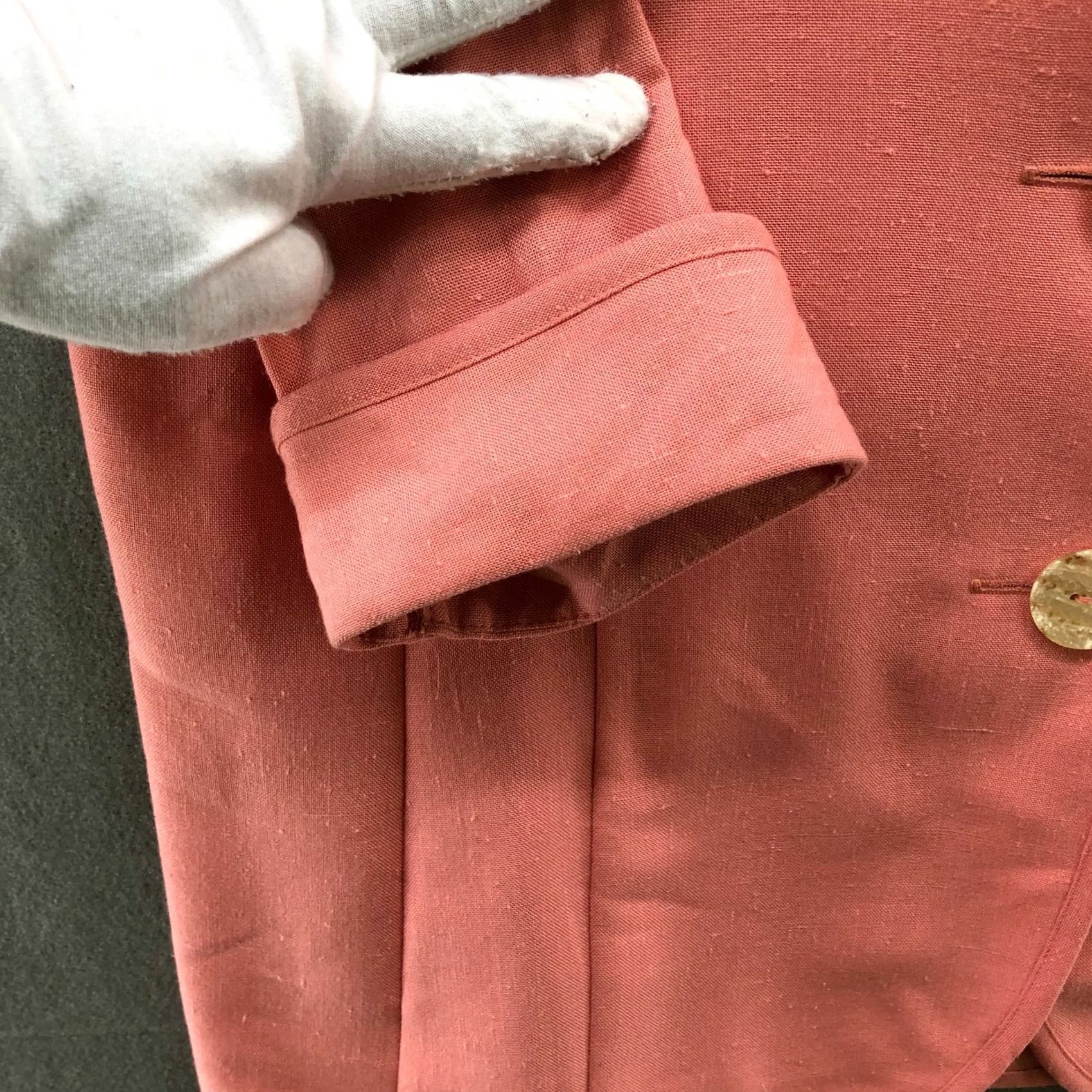 Vintage VINTAGE Blazer Women Pink 2 Button Lightweight 80s 90s L Regular Polyester Blend Solid Vintage Size L / US 10 / IT 46 - 6 Thumbnail