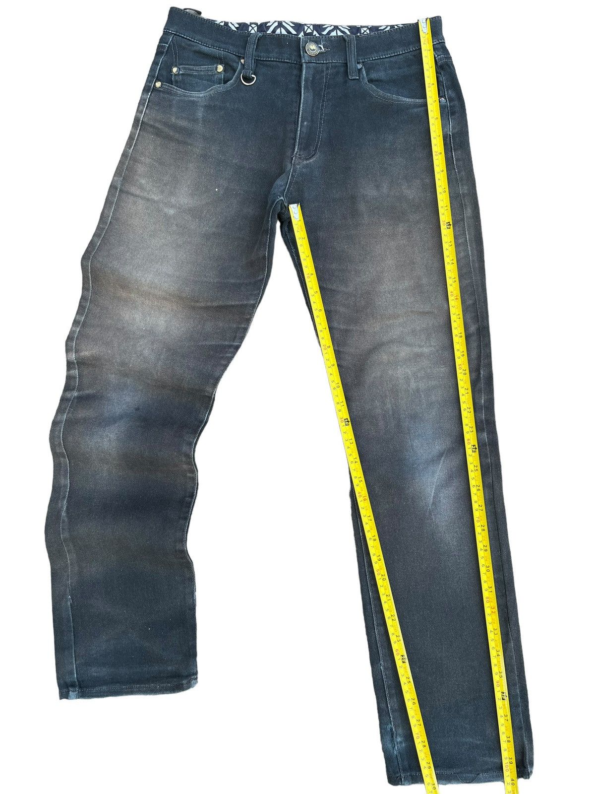 Japanese Brand Vintage Japanese Black Mud Faded Washed Chimayo Pocket Jeans Size US 31 - 10 Thumbnail