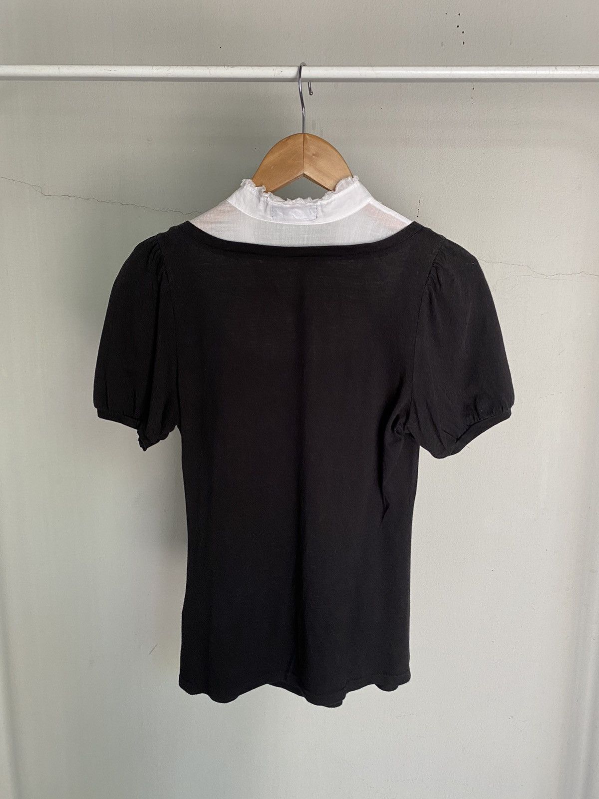 Burberry BURBERRY Black Puff Sleeve Blouses Size XS / US 0-2 / IT 36-38 - 2 Thumbnail