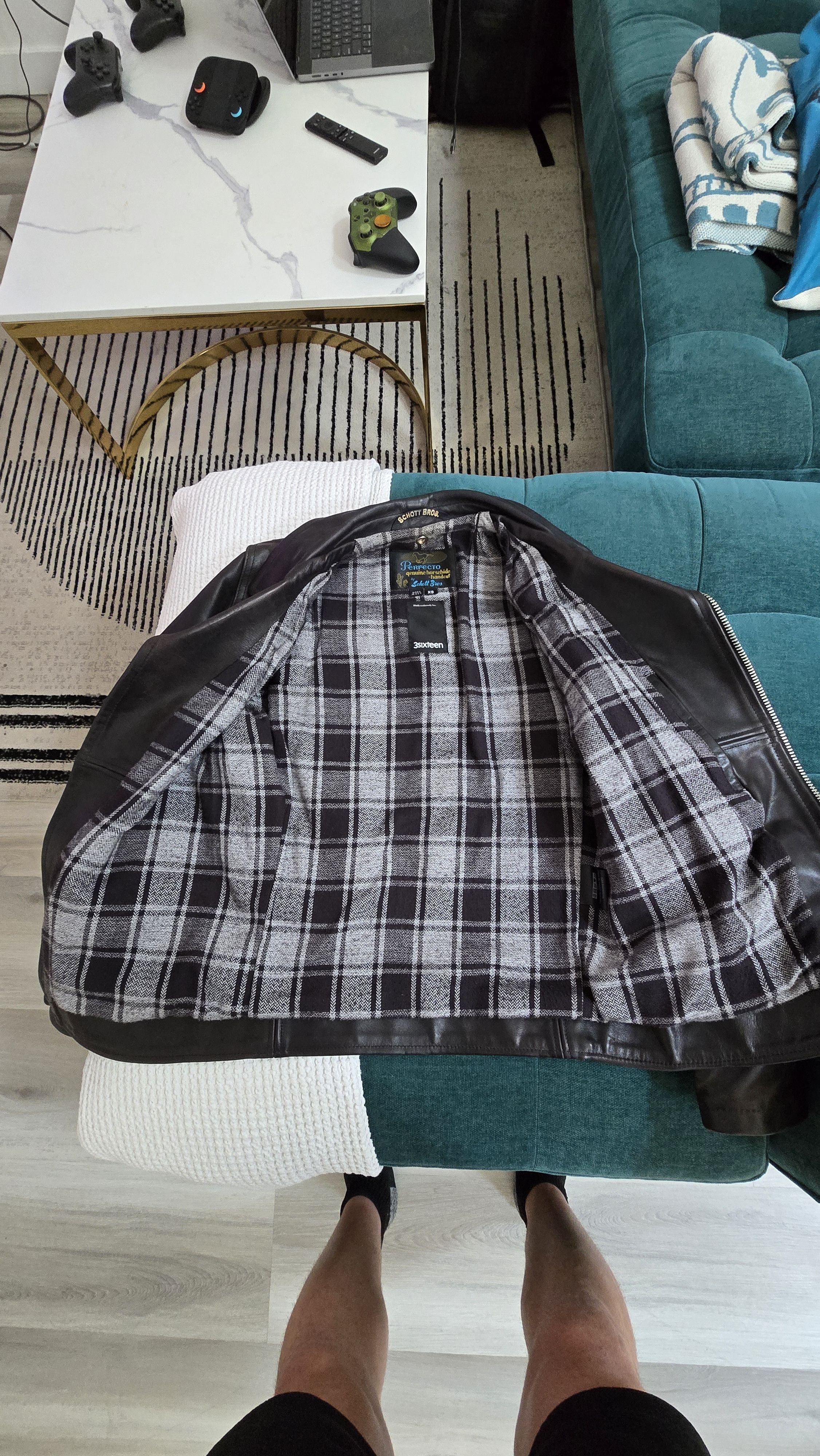 3sixteen × Schott Schott x 3sixteen Horsehide Teacore Perfecto Size US XS / EU 42 / 0 - 4 Thumbnail