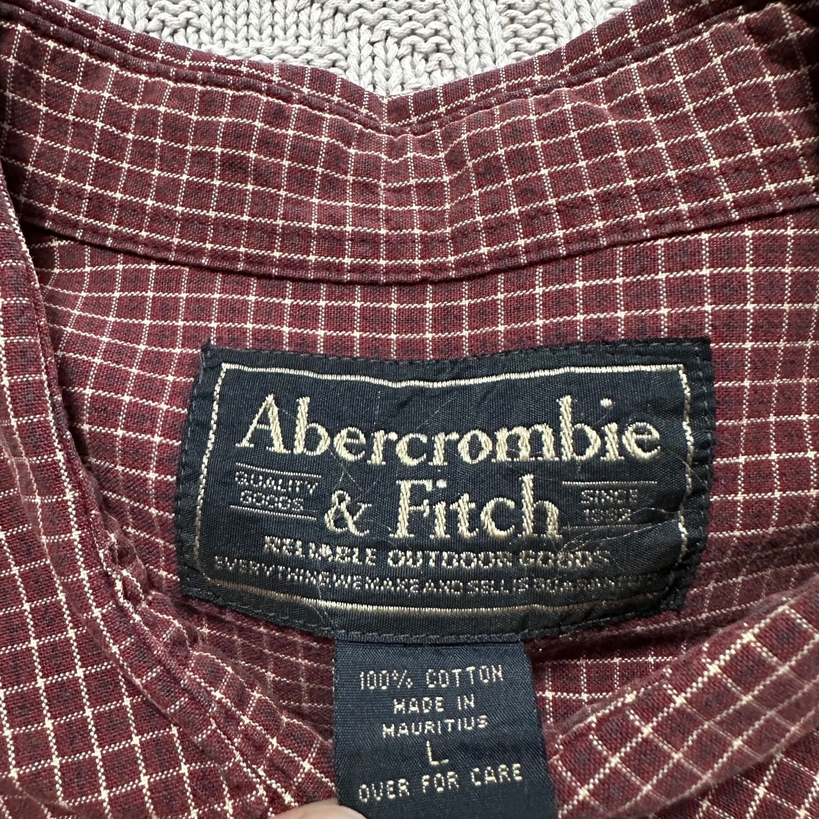 Abercrombie & Fitch Vintage Abercrombie & Fitch maroon fall plaid button down L Size US L / EU 52-54 / 3 - 5 Thumbnail