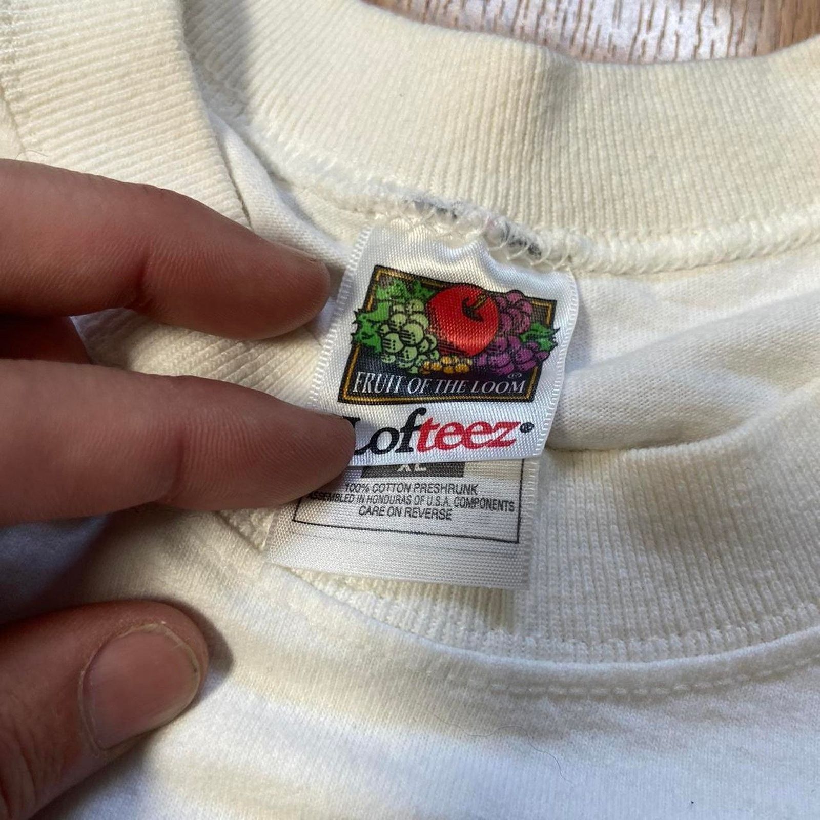 Fruit Of The Loom 90s nebraska white corn fruit Size US XL / EU 56 / 4 - 5 Thumbnail