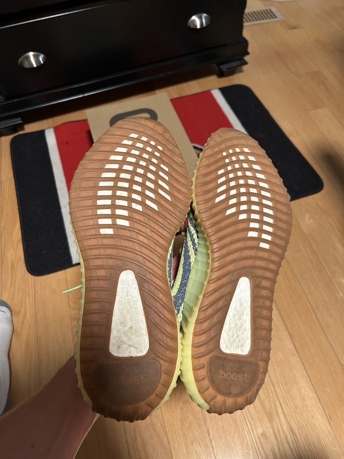 Yeezy adidas Yeezy Boost 350 V2 Semi Frozen Yellow Size US 12 / EU 45 - 5 Thumbnail