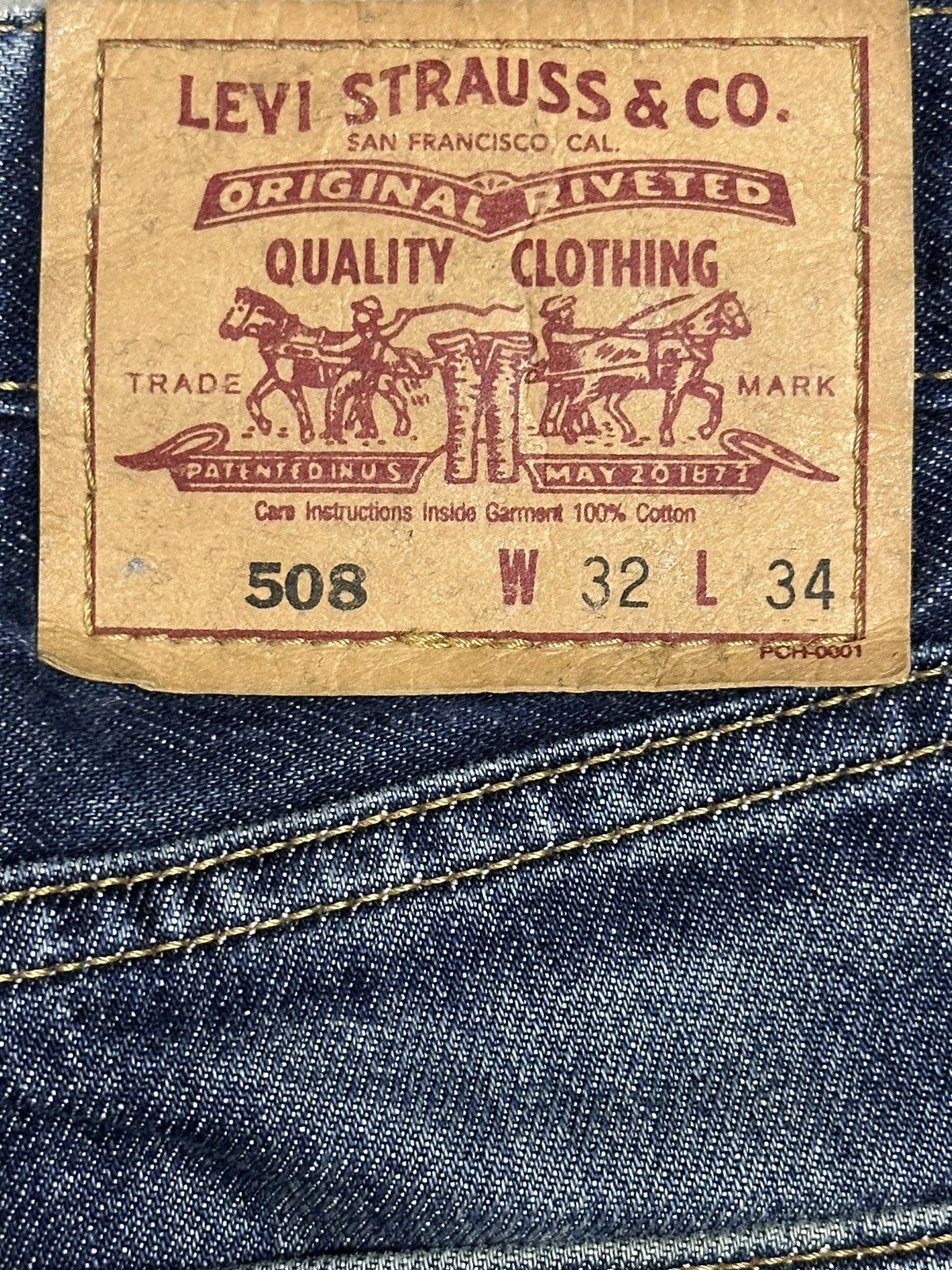 Levi's Vintage Levis 508 Blue Wash Style Baggy Jeans Size US 32 / EU 48 - 10 Thumbnail