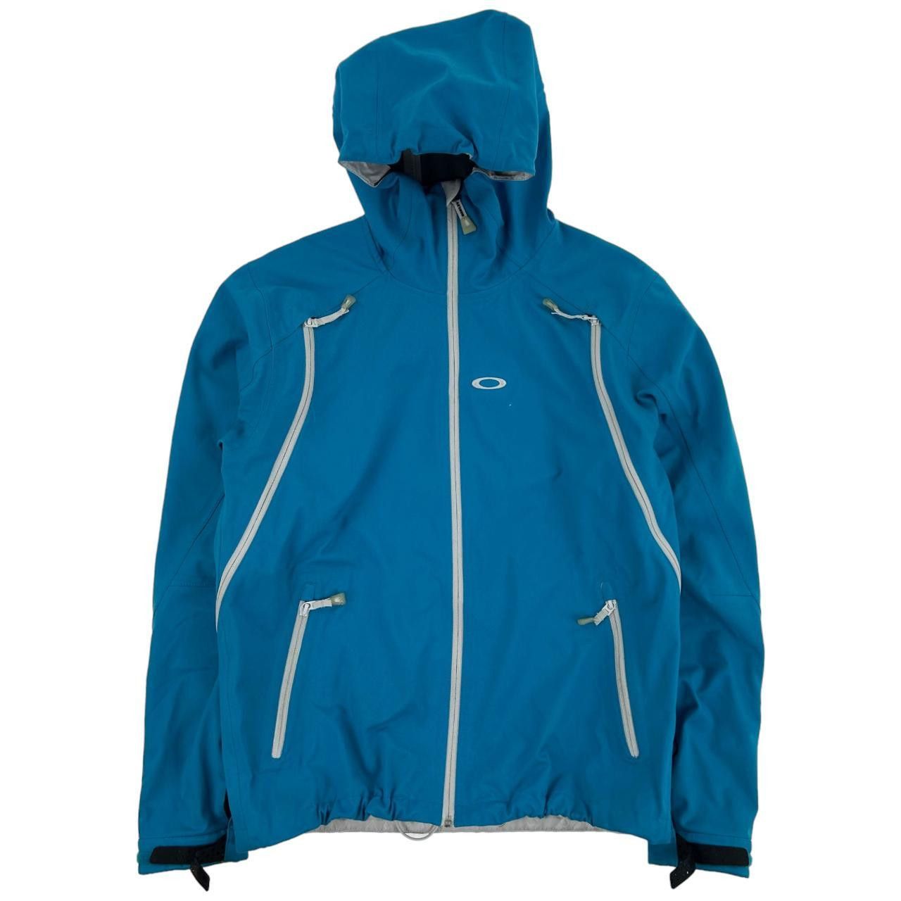 image of Vintage Oakley Soft Shell Jacket Size M in Blue, Men's