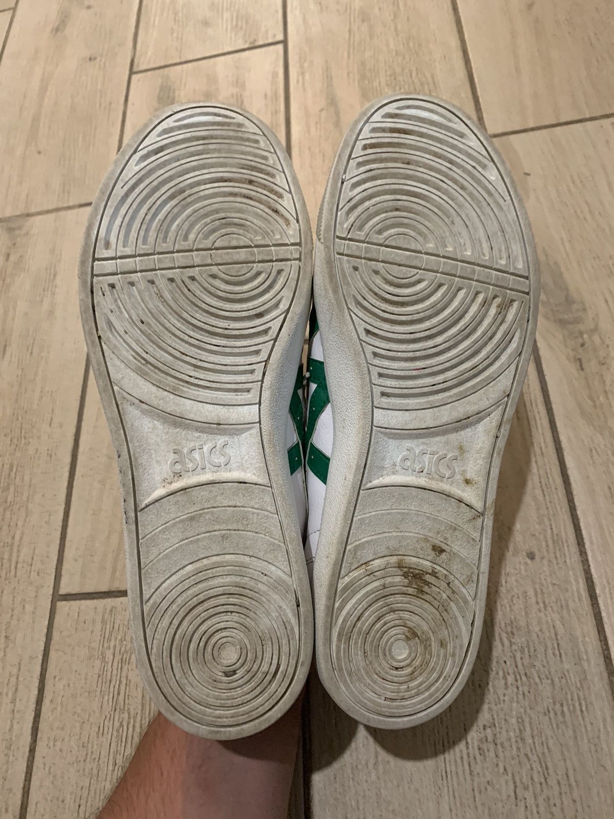 Asics × Onitsuka Tiger × Vintage Asics Vintage Leather White Green Shoes Size US 11.5 / EU 44-45 - 6 Thumbnail
