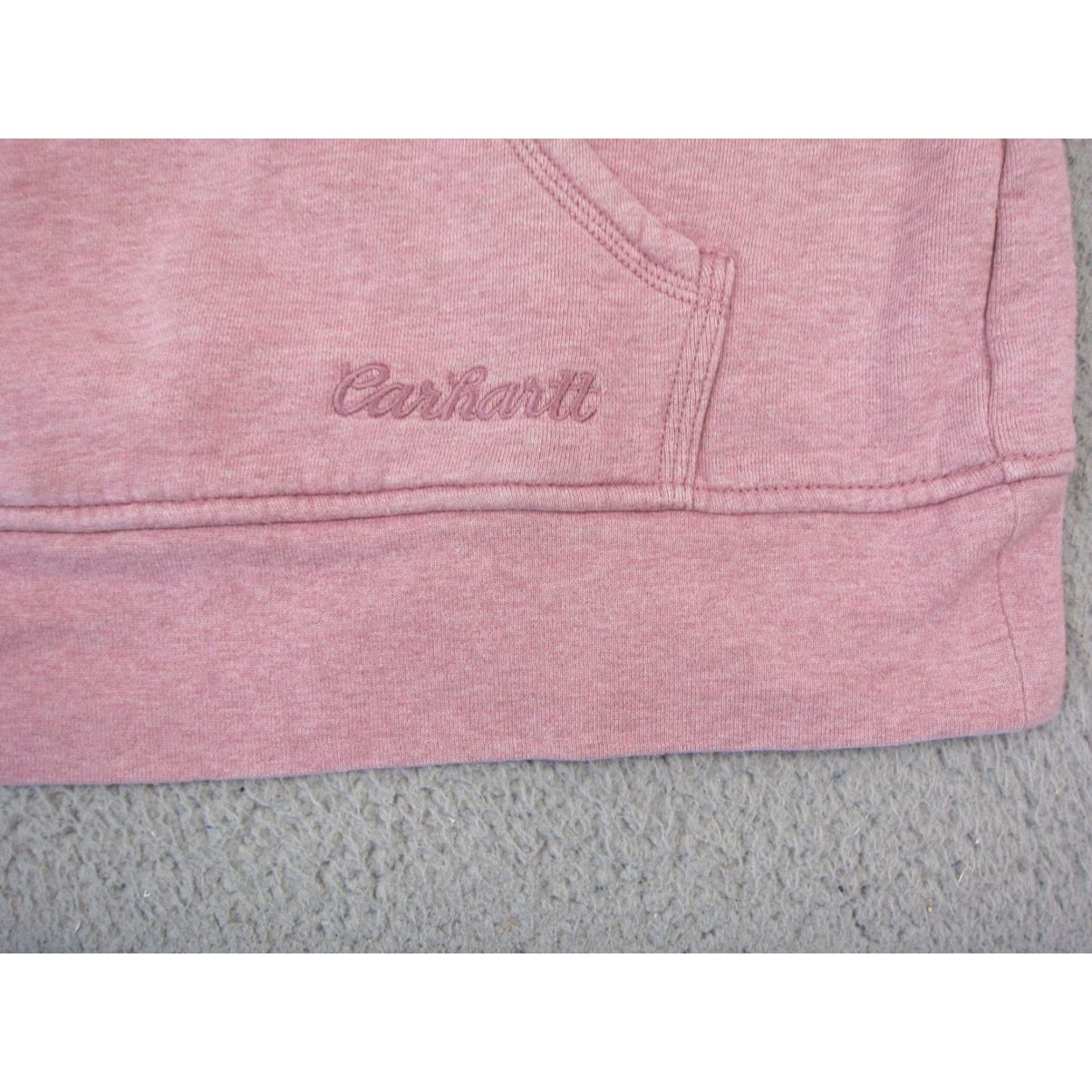 Carhartt Carhartt Hoodie Womens M Pink Clarksburg 1/4 Zip Sweatshirt Pullover Soft Logo Fleece Size M / US 6-8 / IT 42-44 - 3 Thumbnail