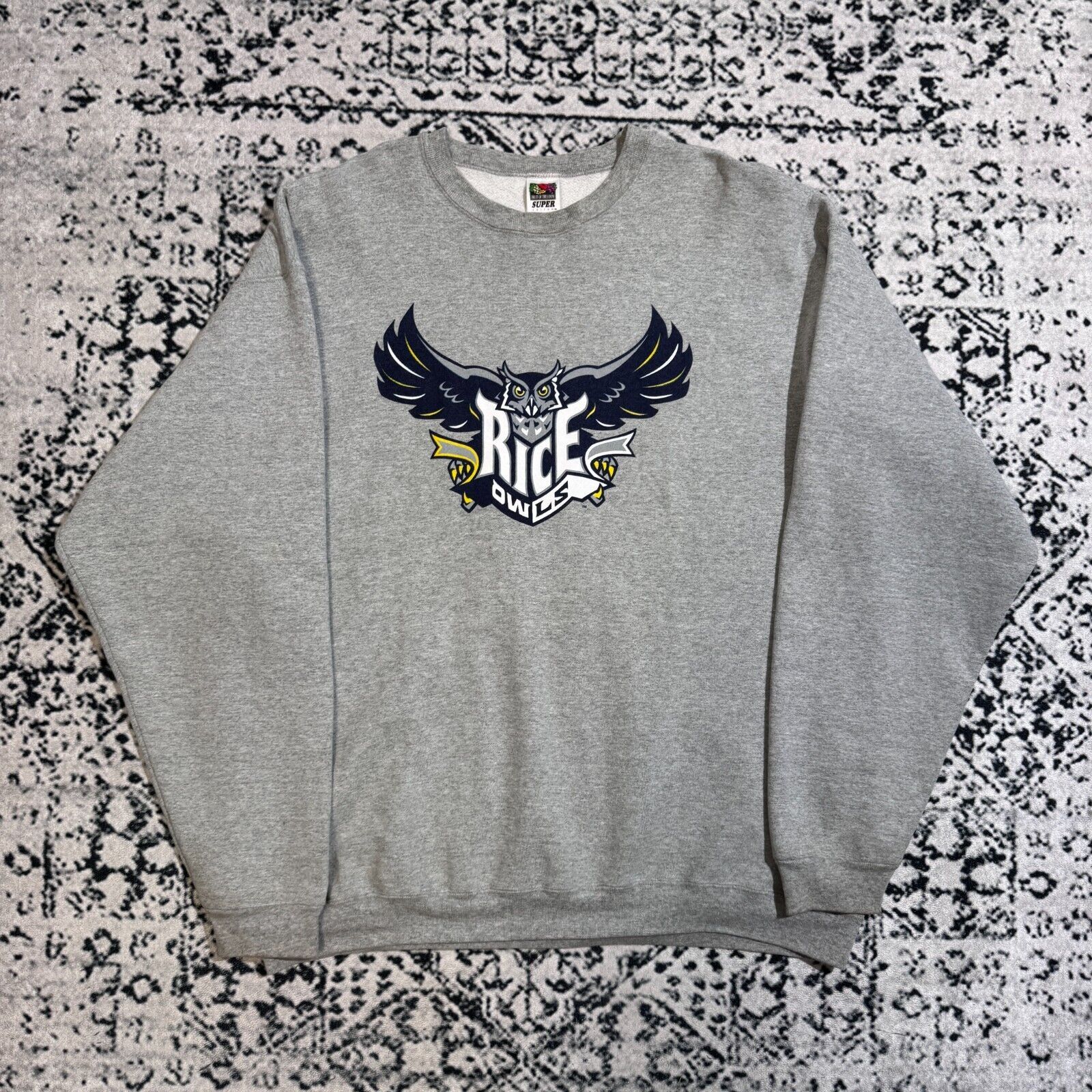 Vintage Vintage Gray Cotton Crewneck Size XXL Rice Owls University Size US XXL / EU 58 / 5 - 1 Thumbnail