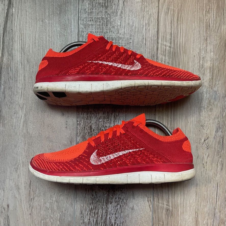 Nike NIKE • Free Flyknit 4.0 "2013 Bright Crimson" (10M) Size US 10 / EU 43 - 3 Thumbnail