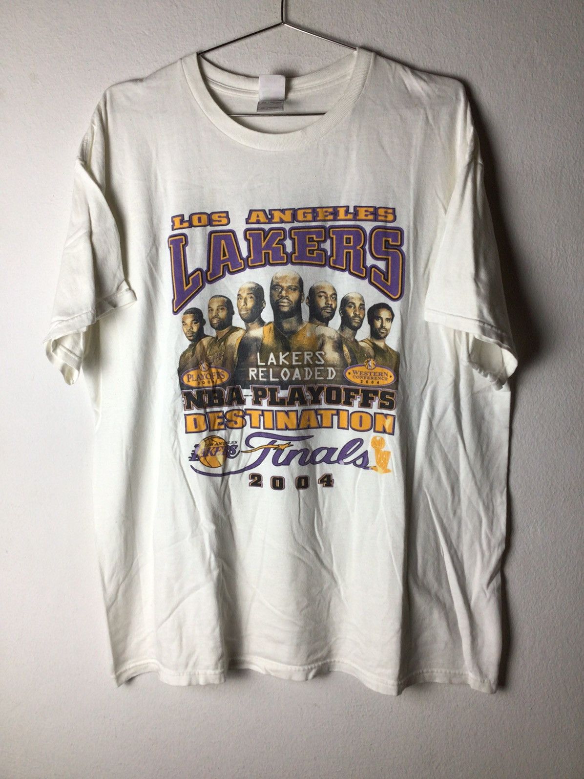 NBA × Rap Tees Lakers Kobe Shaq 2004 Size US XL / EU 56 / 4 - 2 Thumbnail