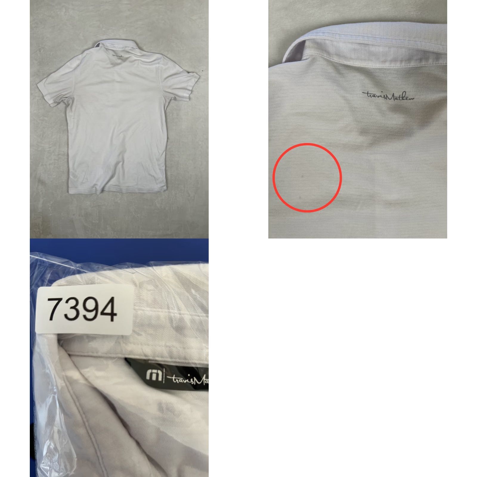 TravisMathew Travis Mathew Polo Shirt Men M White Striped Golf Polo Shirt Polo M White Striped 90s USA Mens Size US M / EU 48-50 / 2 - 8 Thumbnail