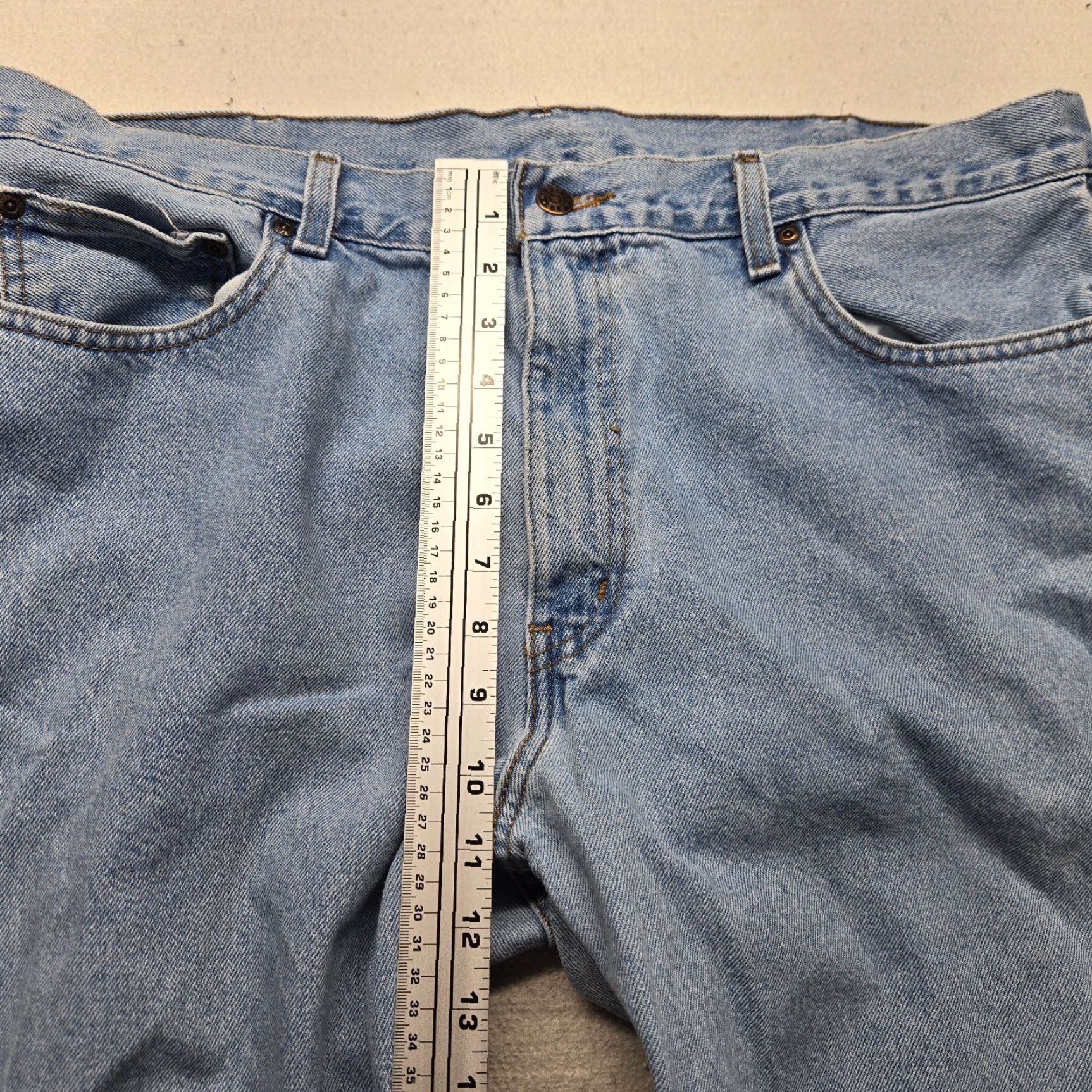 Faded Glory Faded Glory Jeans Denim Pants Straight Men 40x30 Blue Regular Pants, Men's Jeans, 40 Waist 30 Inseam, Blue Denim, Straight Fit Size US 40 / EU 56 - 5 Thumbnail