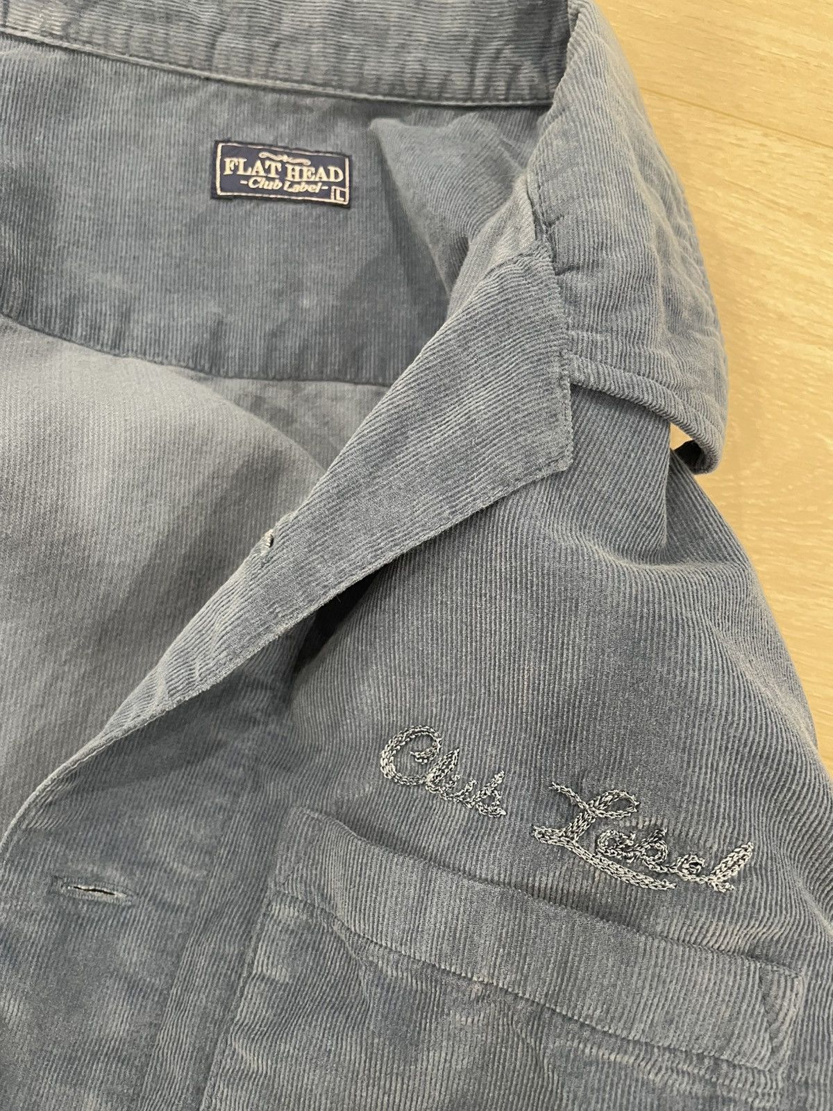 The Flat Head The Flat Head Club Label Corduroy Button Up Shirt - Large Size US L / EU 52-54 / 3 - 9 Thumbnail