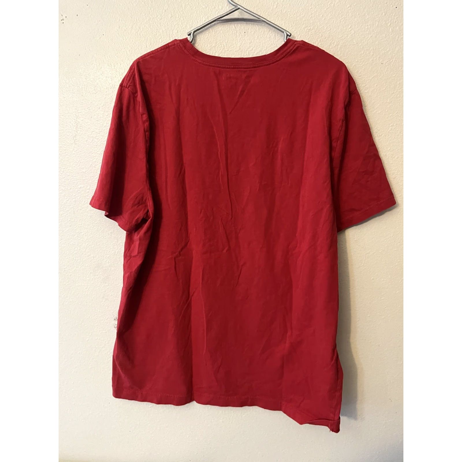 Nautica Nautica Men's Stretch T-Shirt Red Solid Crew Neck Short Sleeve XXL Size Size US XXL / EU 58 / 5 - 3 Thumbnail
