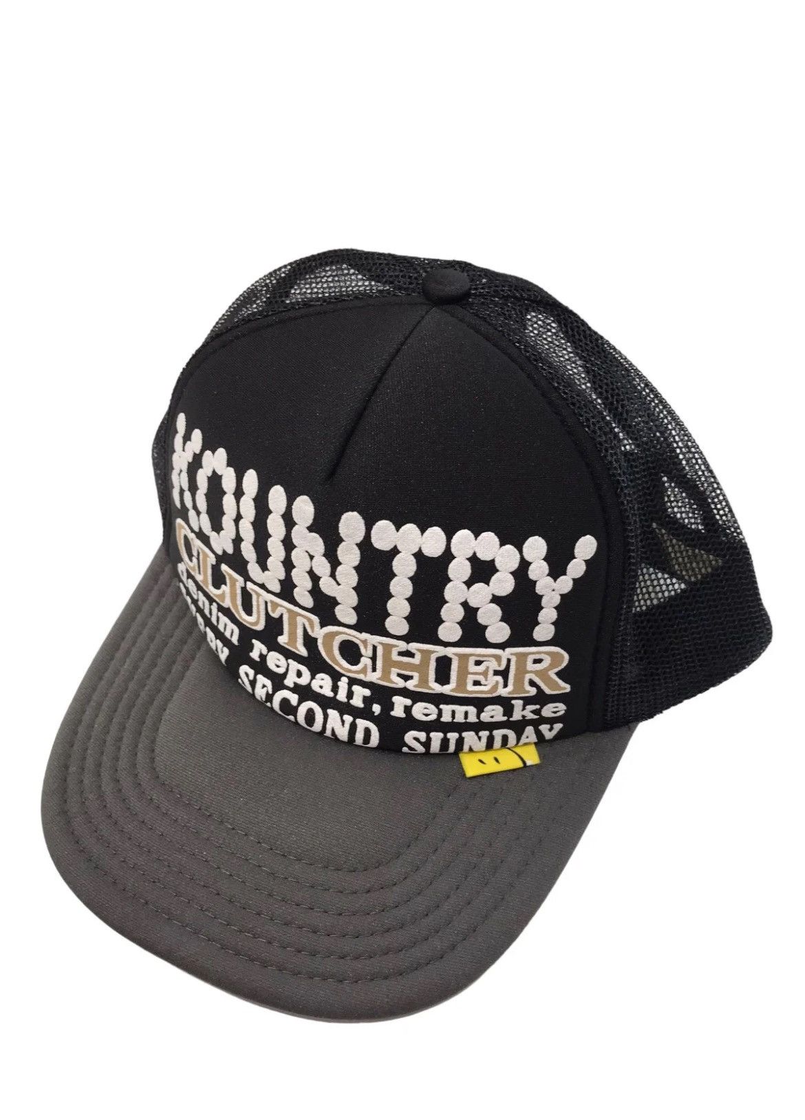 KOUNTRY PEARL-CLUTCHER SILVER BRIM TRUCK CAP BLACK | BODEGA