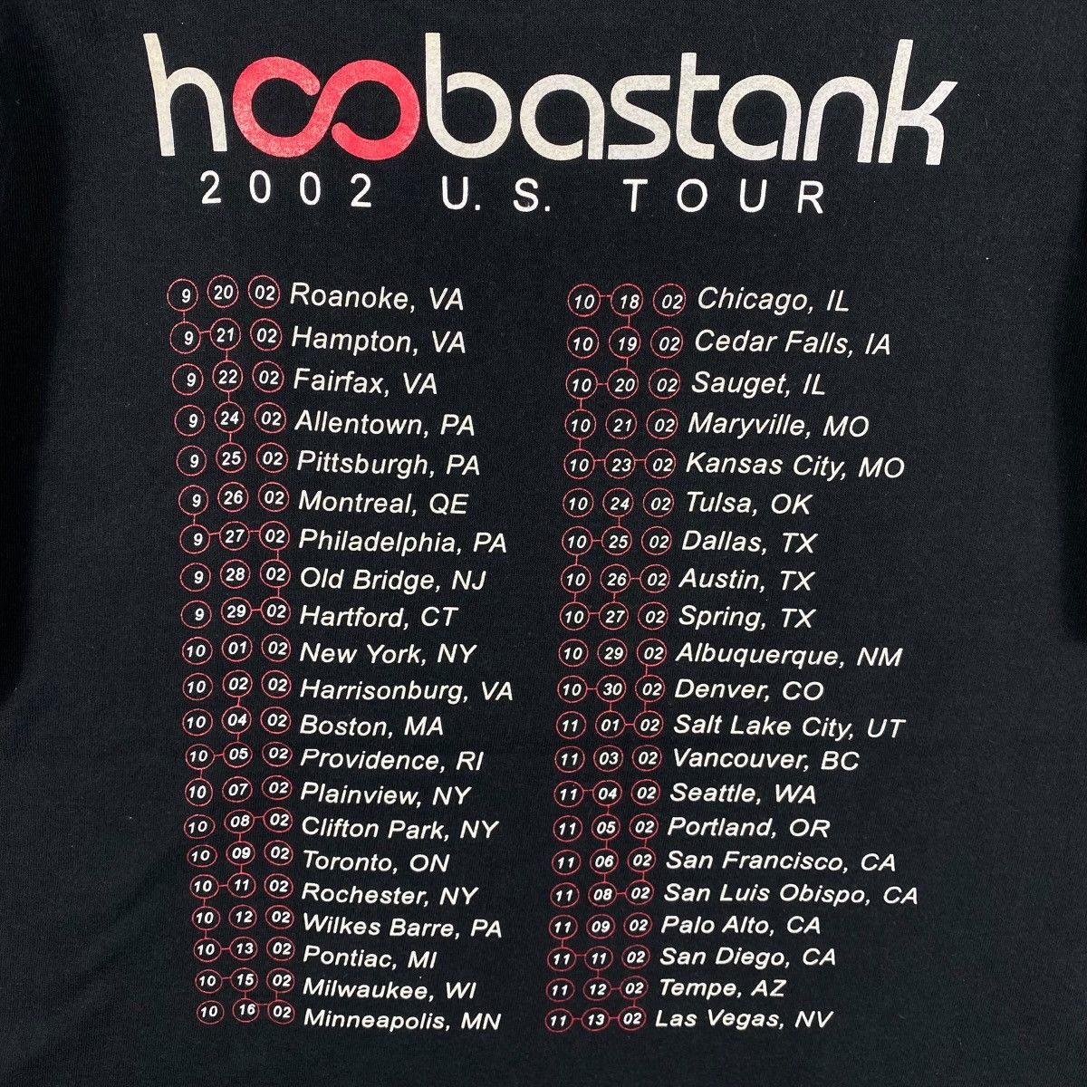 Band Tees Vintage 00s HOOBASTANK 2002 Us Tour Band Tee Shirt Medium Size US M / EU 48-50 / 2 - 5 Thumbnail