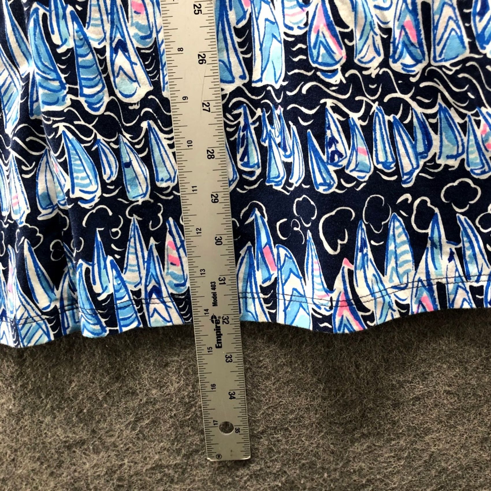 Lilly Pulitzer Lilly Pulitzer Shift Dress Womens XXS Blue Sailboat Nautical Pima Cotton Sleeveless Size XXS / US 00 / IT 34 - 6 Thumbnail