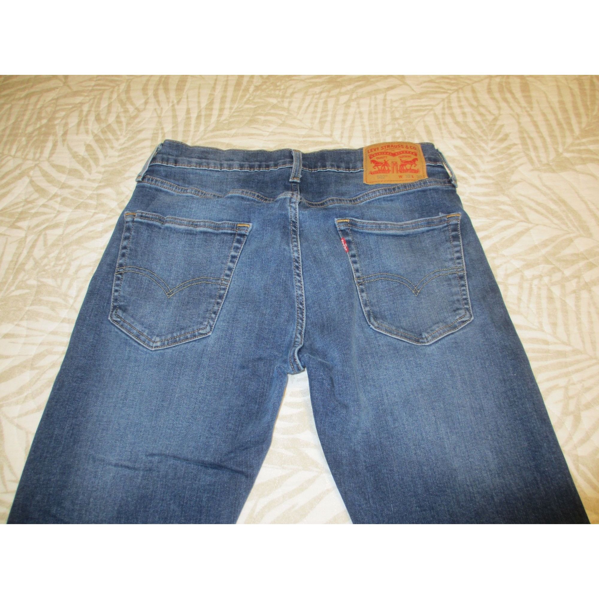 Levi's Levis 502 Vintage Worn-In Blue Denim Jeans W32 L30 Size US 32 / EU 48 - 2 Thumbnail