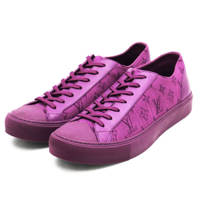 Louis Vuitton Louis Vuitton Louis Vuitton Monogram Leather Canvas Sneakers Leather Shoes DUTY FREE for USA Size ONE SIZE - 1 Thumbnail
