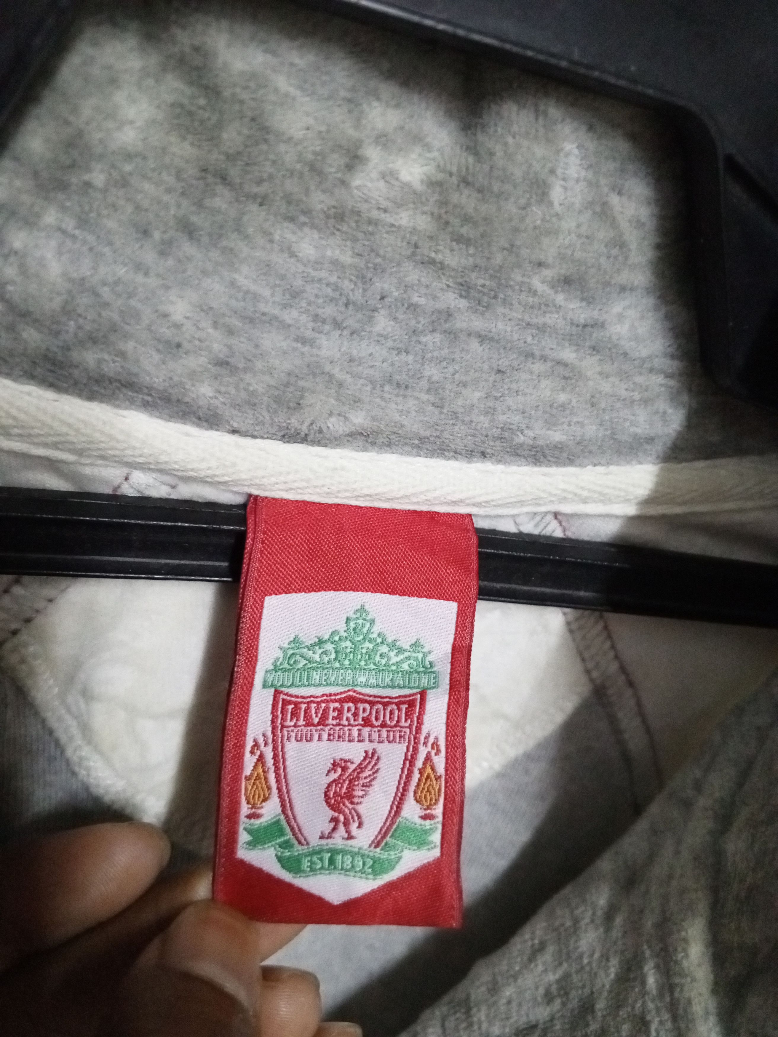 Vintage Liverpool fleece HALFZIP rare bid logo Size US L / EU 52-54 / 3 - 11 Thumbnail