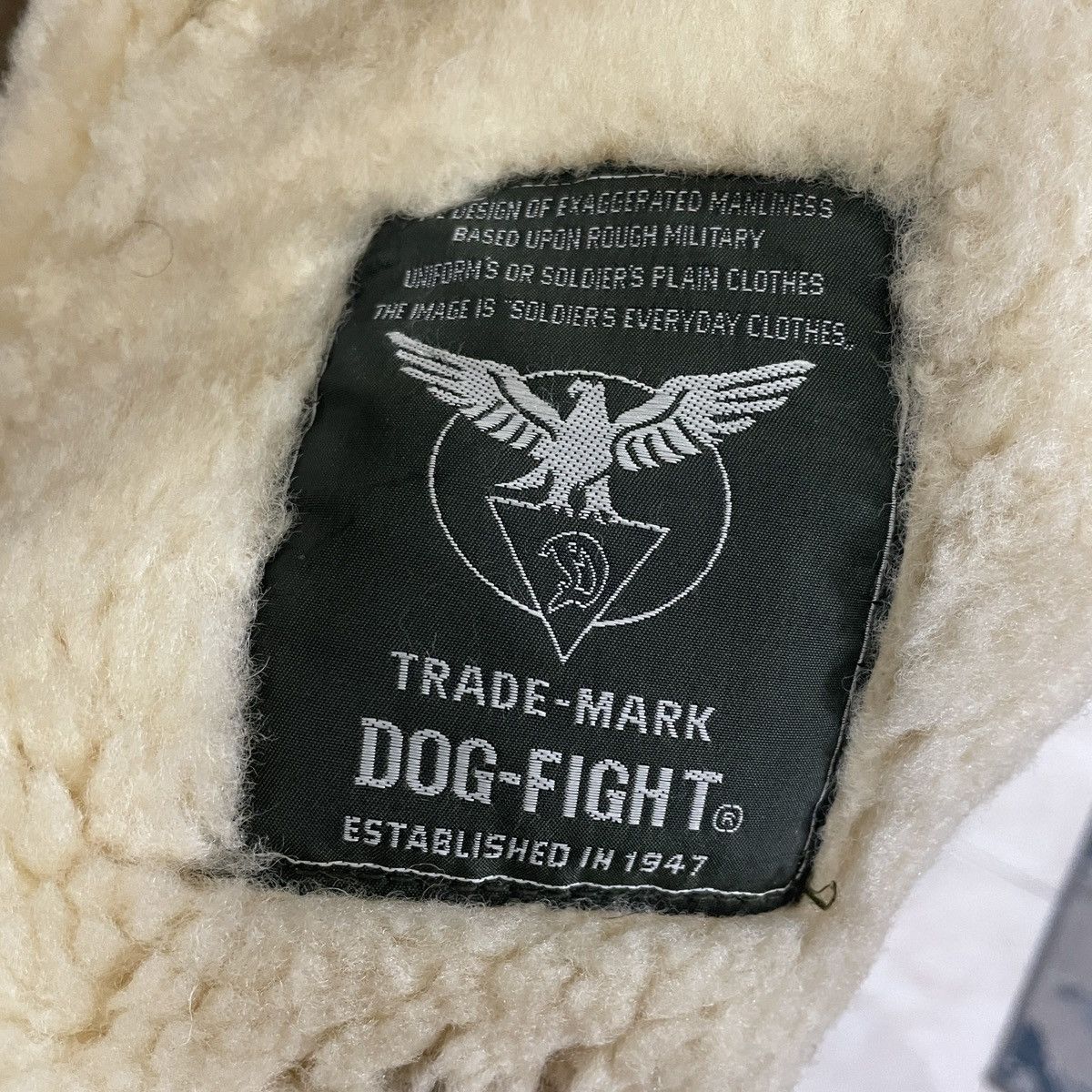 Japanese Brand Vintage Dog Fight Military B3 Leather Jacket Size US L / EU 52-54 / 3 - 6 Thumbnail
