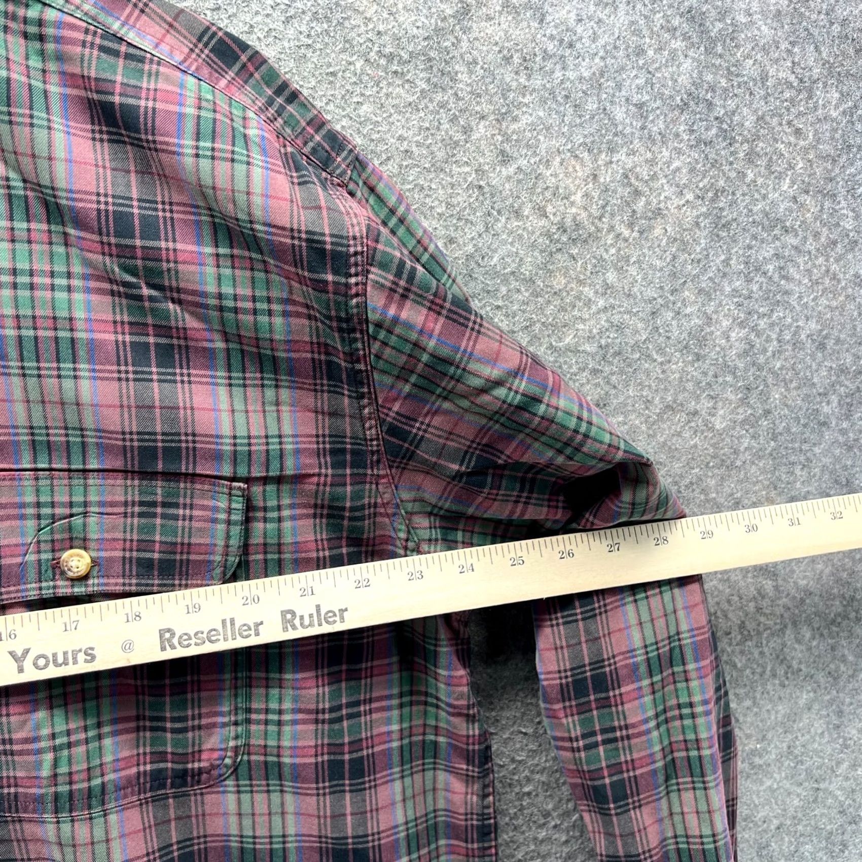 Orvis VINTAGE Orvis Shirt Mens Large Red Green Button Down Tattersall Plaid Flannel Cotton Size US L / EU 52-54 / 3 - 5 Thumbnail