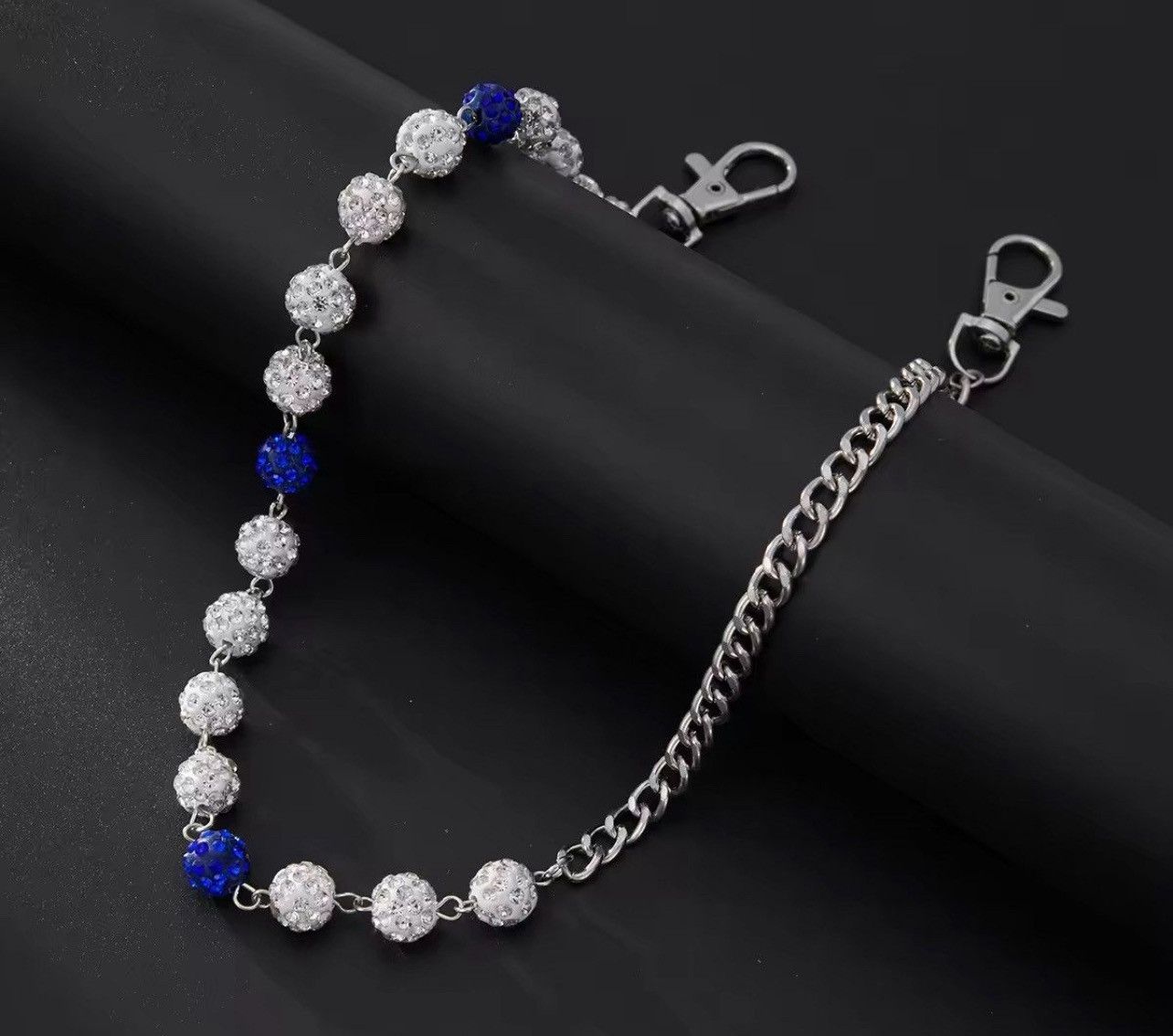 Jewelry Rhinestone Round Ball Pants Chain Size ONE SIZE - 2 Thumbnail