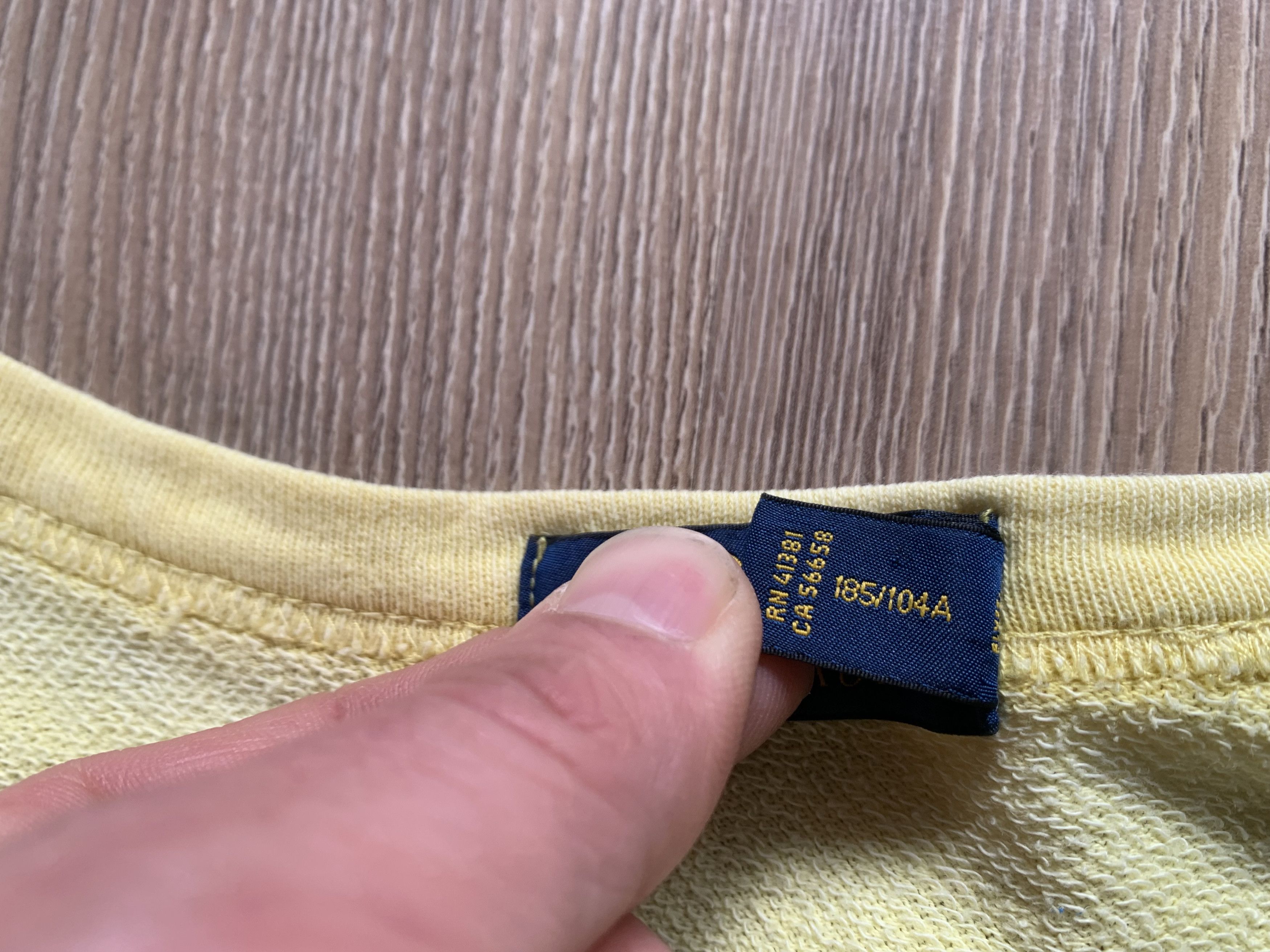 Polo Ralph Lauren Polo Ralph Lauren Yellow Cotton Sweatshirt Size US XL / EU 56 / 4 - 7 Thumbnail