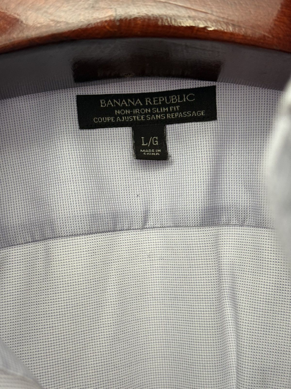 Banana Republic New Banana Republic lilac Dress Shirt with Subtle Pattern Size US L / EU 52-54 / 3 - 2 Thumbnail