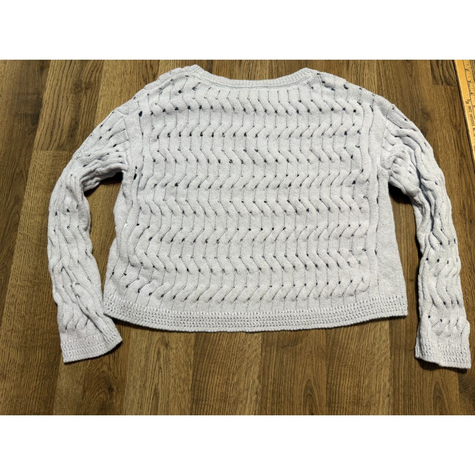 DKNY DKNY Jeans Sweater Women's Small Blue Silver Sparkle Pullover Knit Pullover Casual Fall Winter Spring Summer Regular Fit Size S / US 4 / IT 40 - 2 Thumbnail
