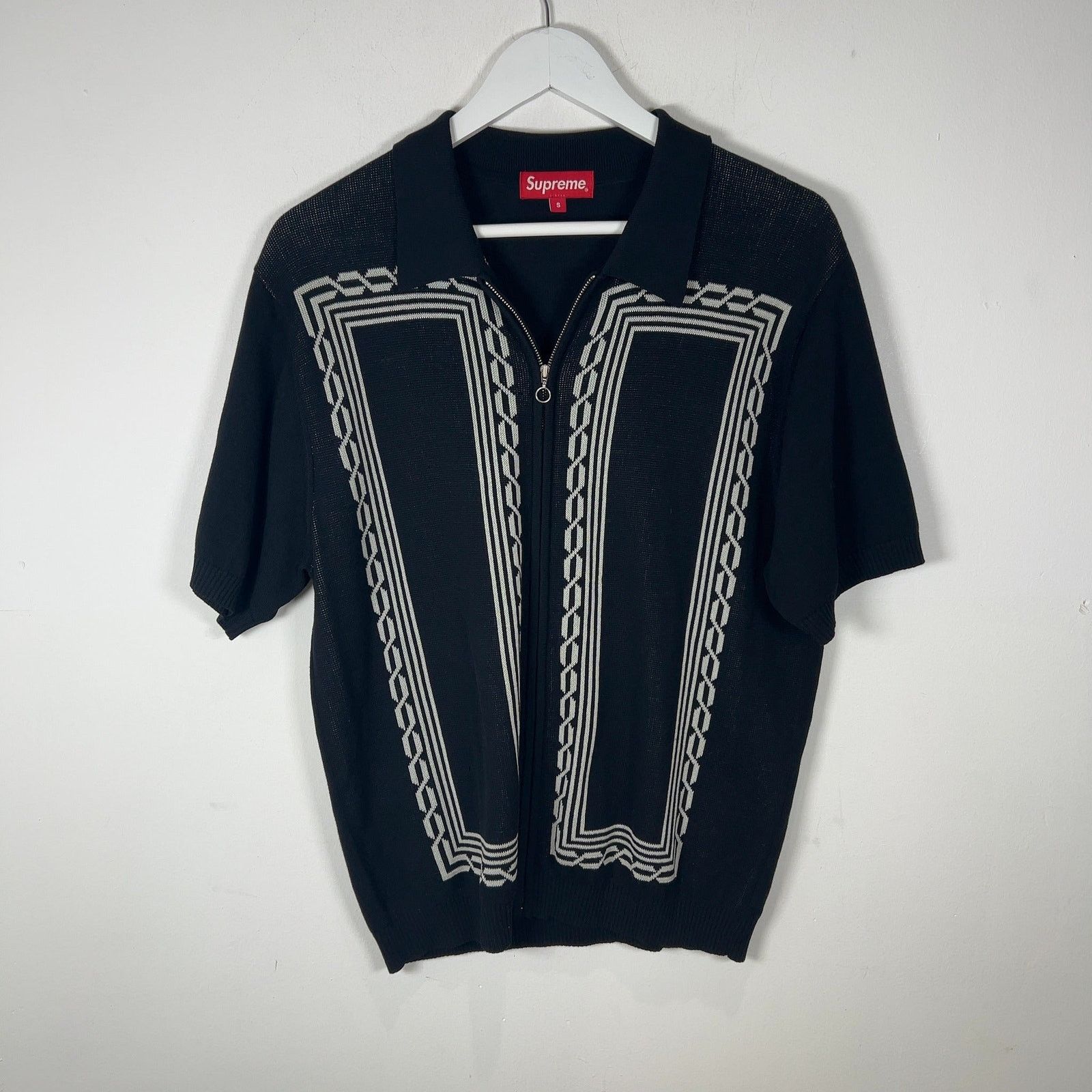 Supreme Piping zip up polo | Grailed
