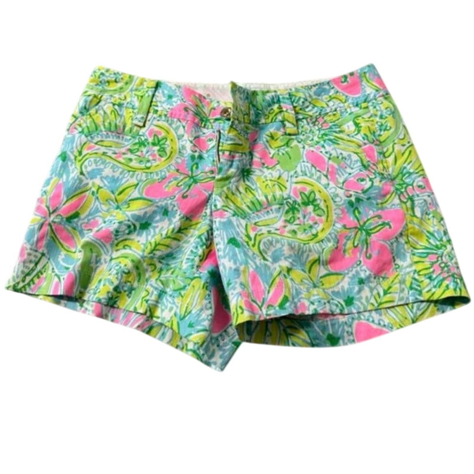 Lilly Pulitzer Lilly Pulitzer The Callahan Short Coconut Jungle Size 2 Size 26" / US 2 / IT 38 - 6 Thumbnail