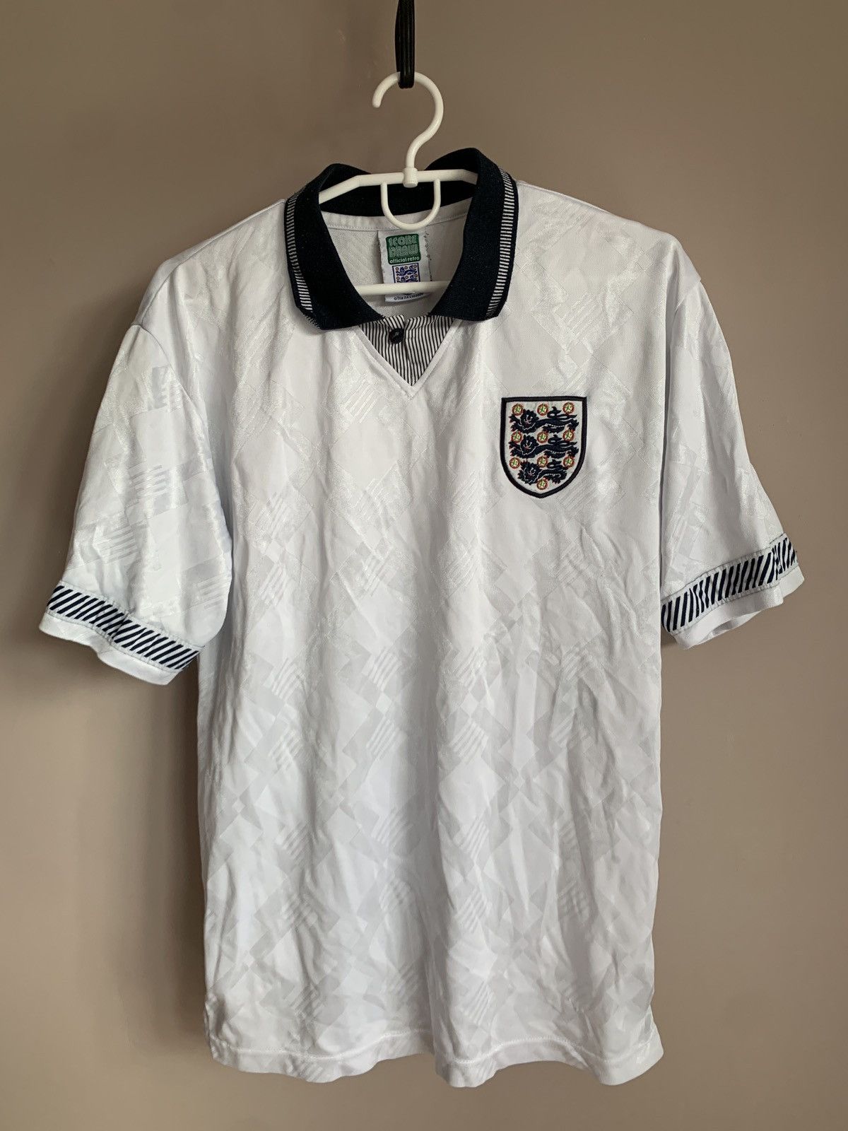 Other England Home Football Shirt Retro Score Draw Soccer Jersey M Size US M / EU 48-50 / 2 - 1 Thumbnail
