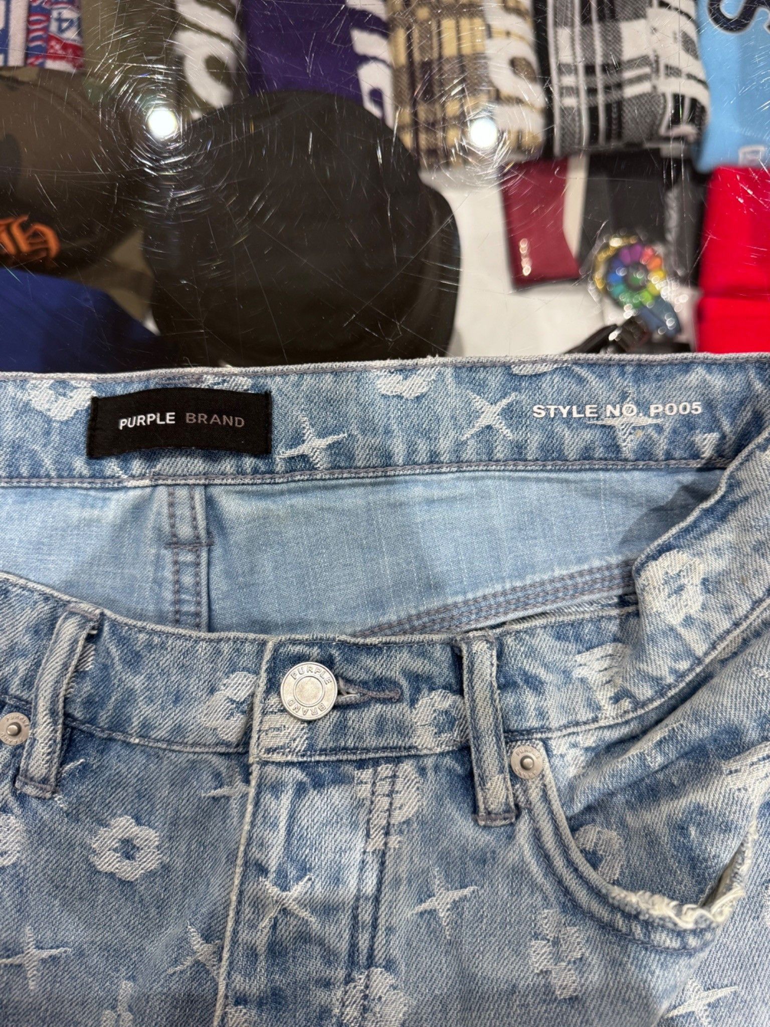 Purple Brand Purple Brand P005 Monogran Jeans Light Indigo Size US 31 - 5 Thumbnail