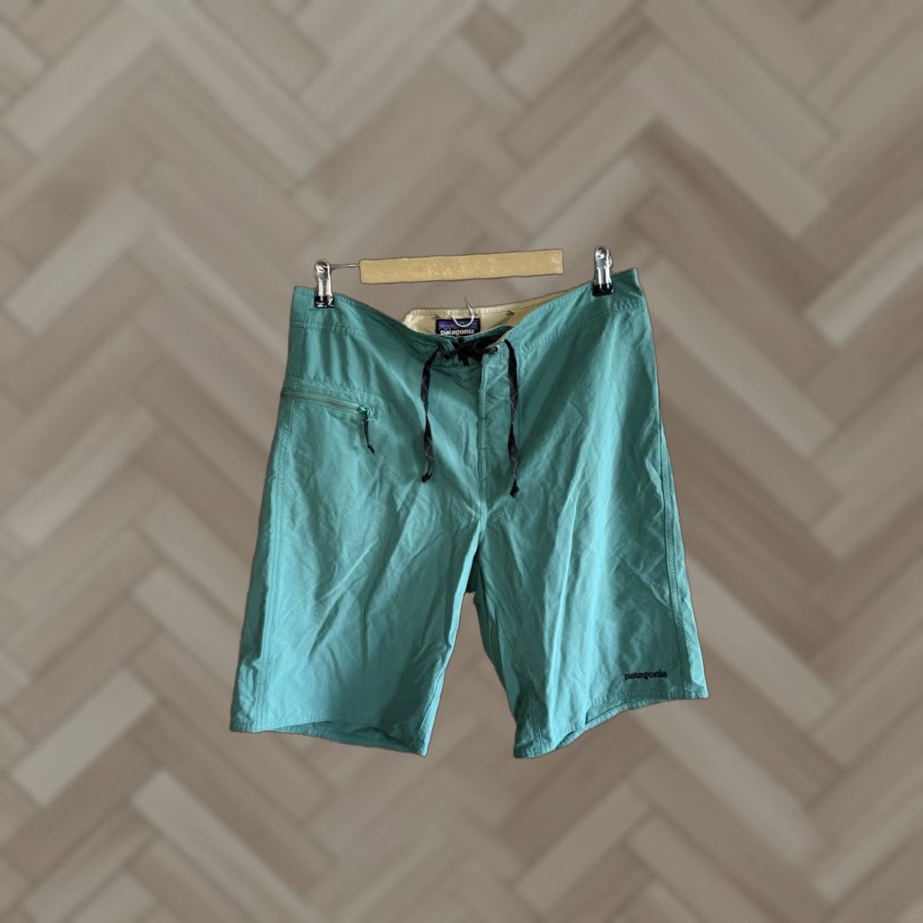 Patagonia Patagonia Board Shorts Men Green Size 34 Drawstring Swim Bottom 34 Mens Size ONE SIZE - 1 Thumbnail