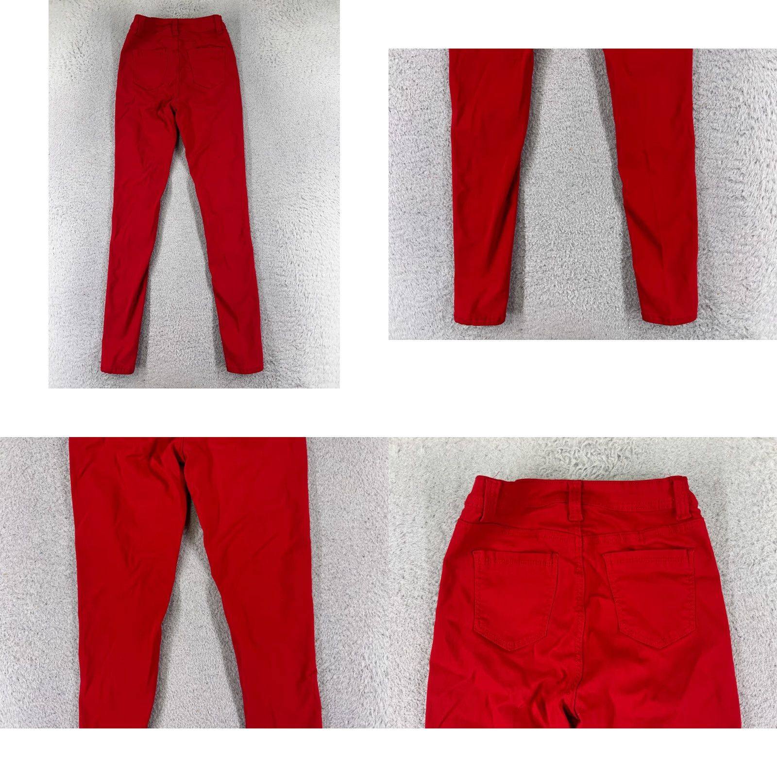 Vintage Lover Brand Jeans Womens Small Red Skinny Cotton Blend Stretch Mid Rise 20x28 5-Pocket Design Size 28" / US 6 / IT 42 - 9 Thumbnail