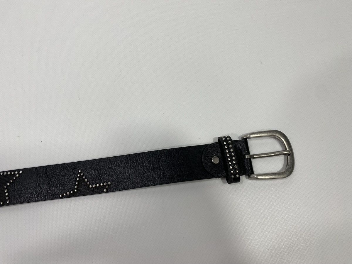Vintage 🔥LASTDROP🔥 Y2K Avant Garde Stars Studded Opium Leather Belt Size ONE SIZE - 6 Thumbnail