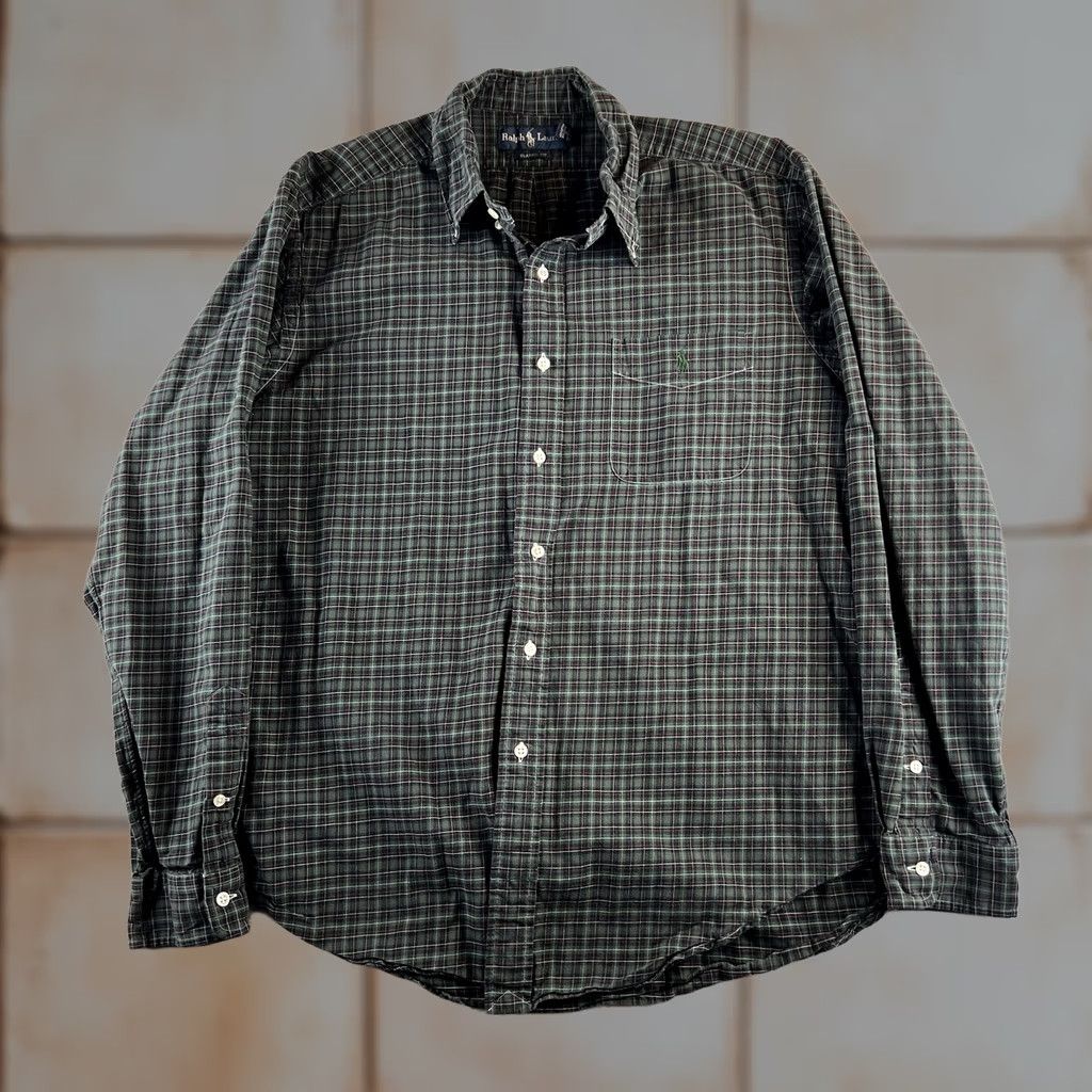 Polo Ralph Lauren Vintage Ralph Lauren Polo Plaid Shirt Men’s XL Green Button-Down LS Preppy Size US XL / EU 56 / 4 - 1 Thumbnail
