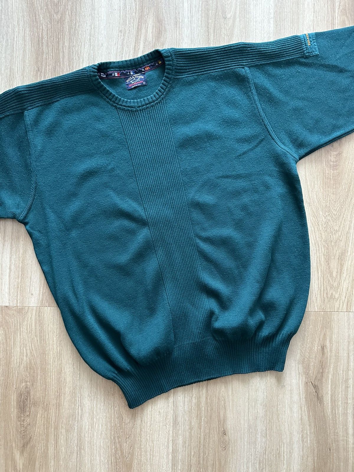 Paul & Shark 90’s Paul & Shark green vintage sweater wool jumper yachting Size US XL / EU 56 / 4 - 6 Thumbnail
