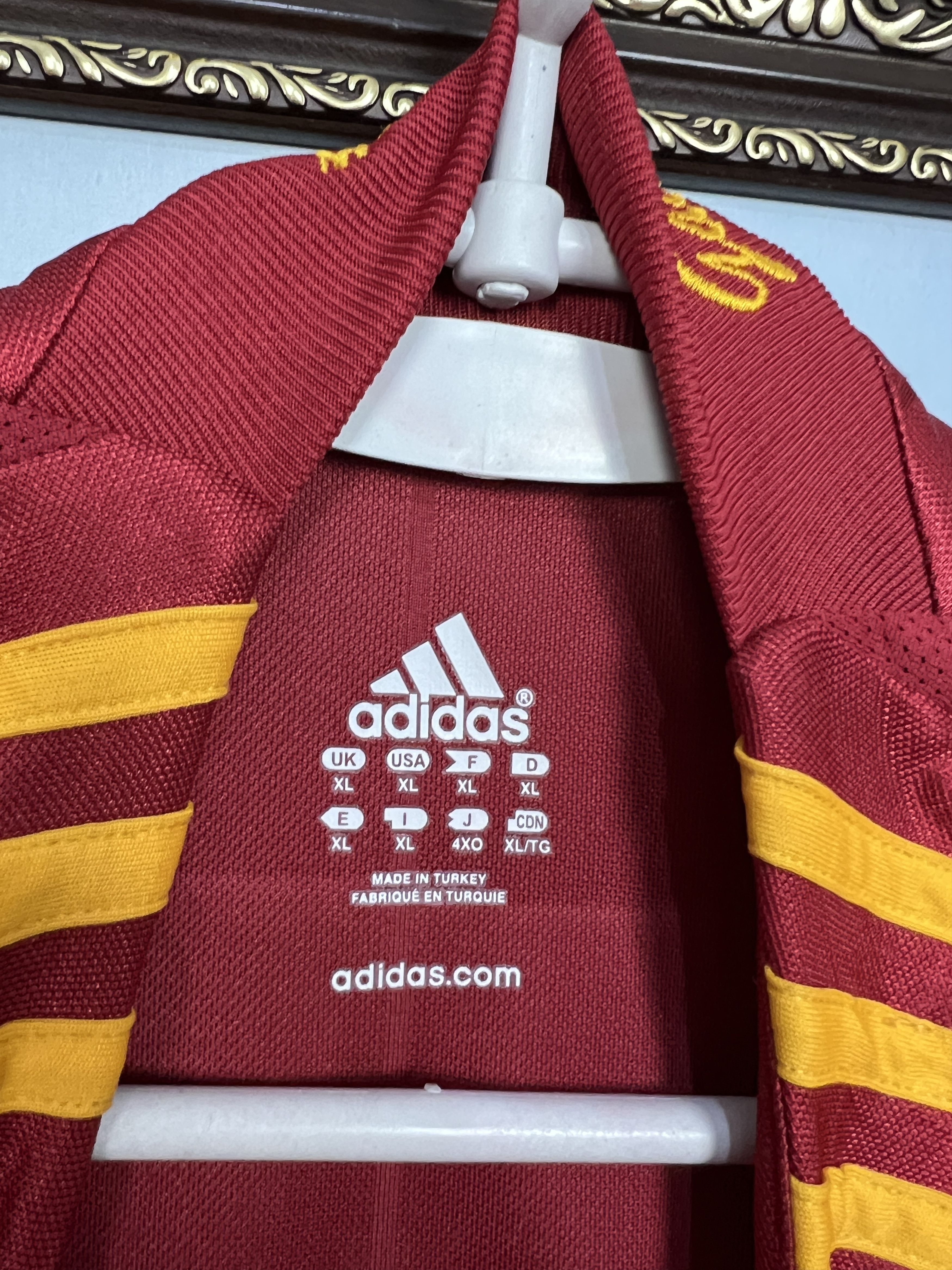 Adidas Galatasaray Home football shirt 2009 Soccer Jersey Trikot Size US XL / EU 56 / 4 - 6 Thumbnail
