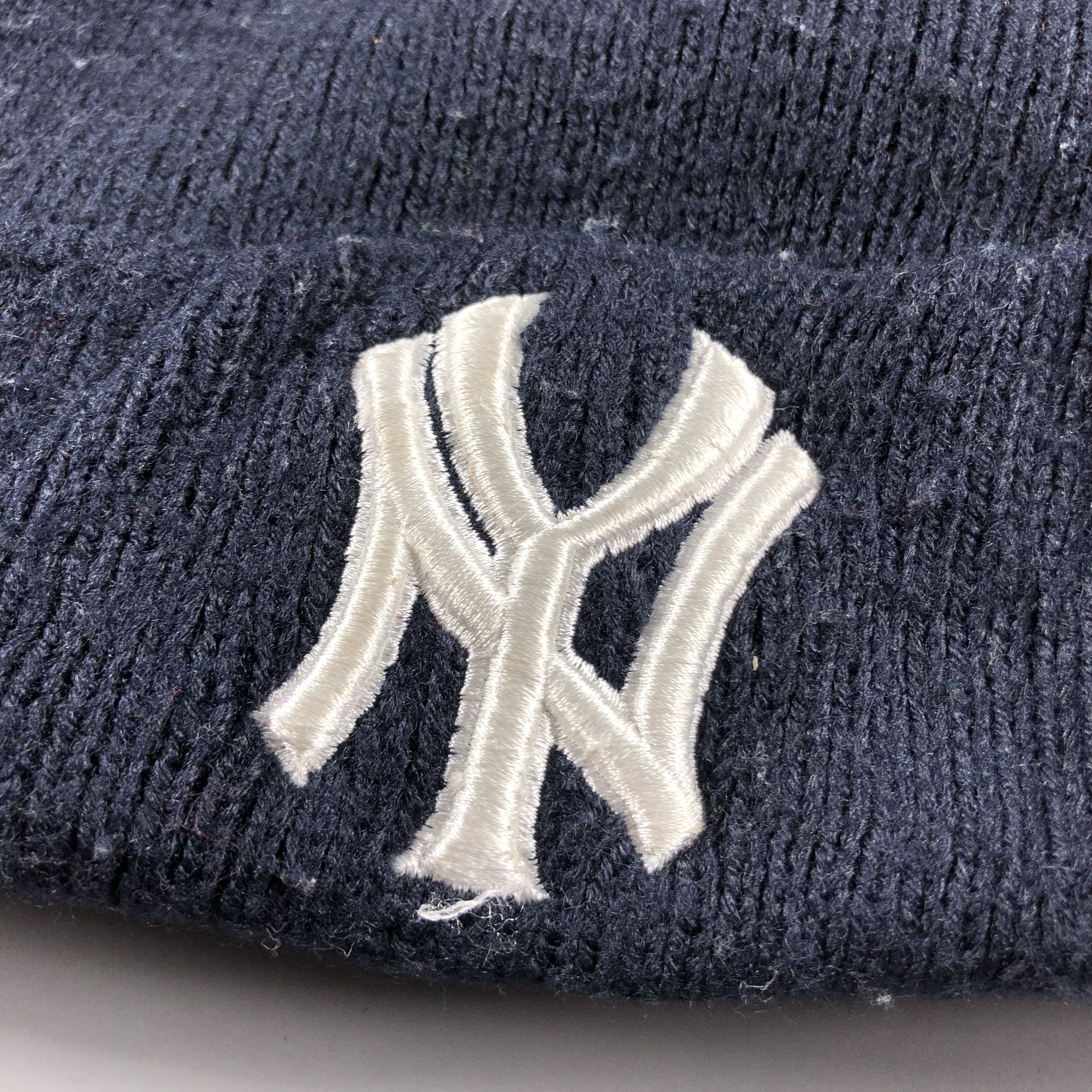MLB × Vintage New York Yankees Beanie Snow Hat Snow Cap -D231 Size ONE SIZE - 4 Thumbnail