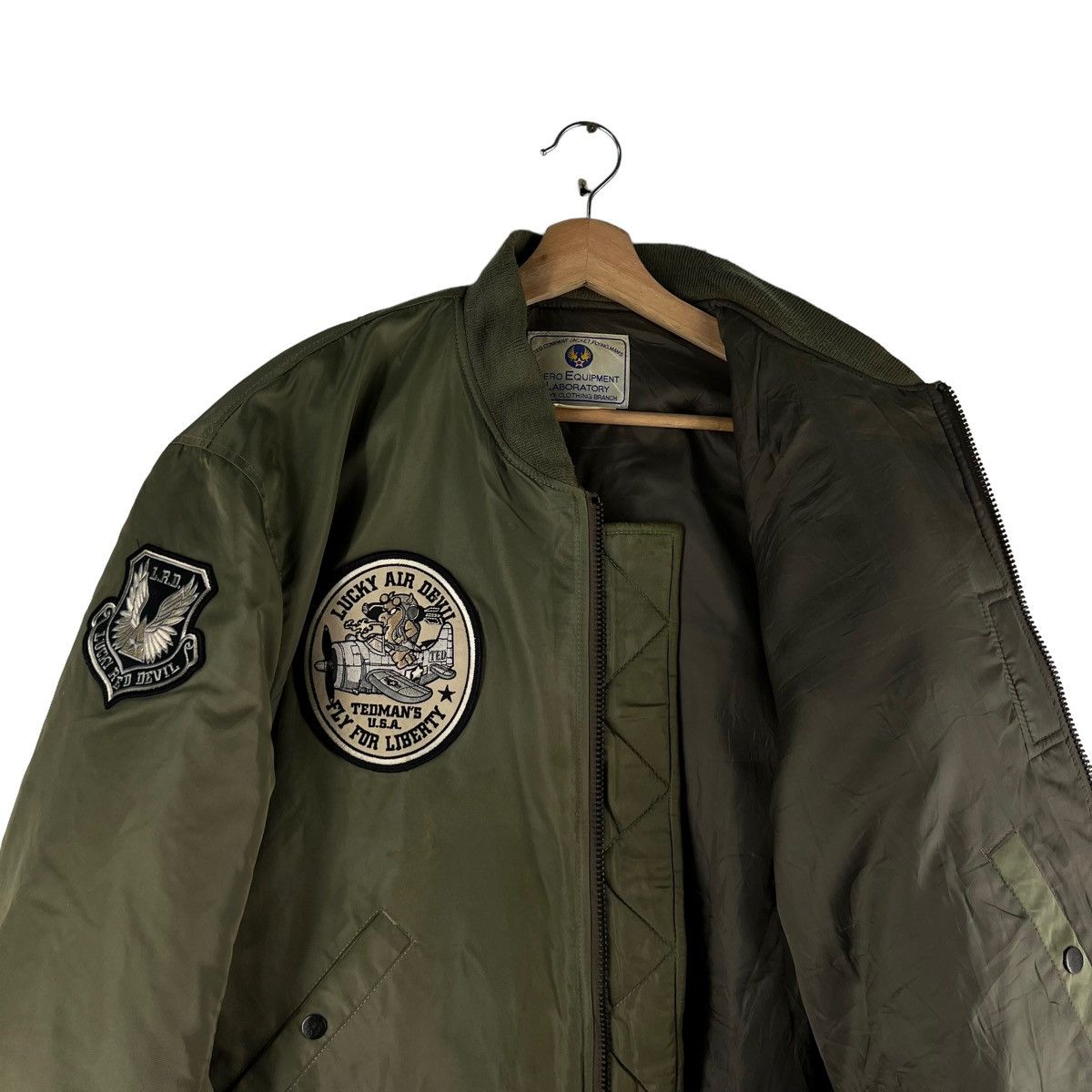 Vintage 🔥90’s Vintage Flight Bomber Jacket Ma-1 Riot Ted Company Size US M / EU 48-50 / 2 - 10 Thumbnail