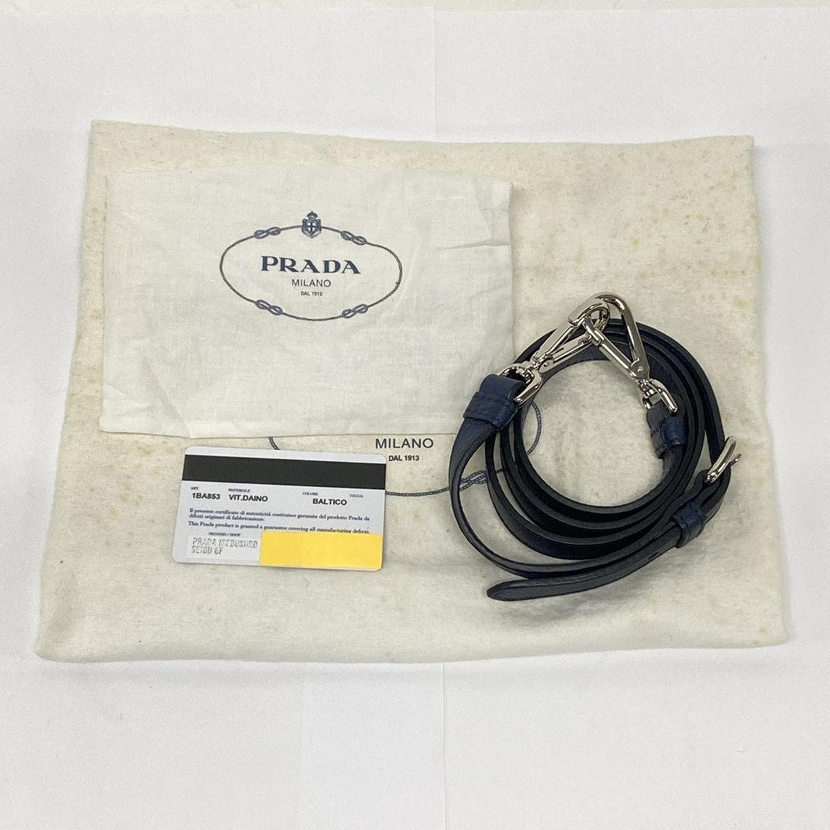 Prada PRADA Triangle Logo Handbag 1BA853 Baltico (Navy) Size ONE SIZE - 11 Thumbnail
